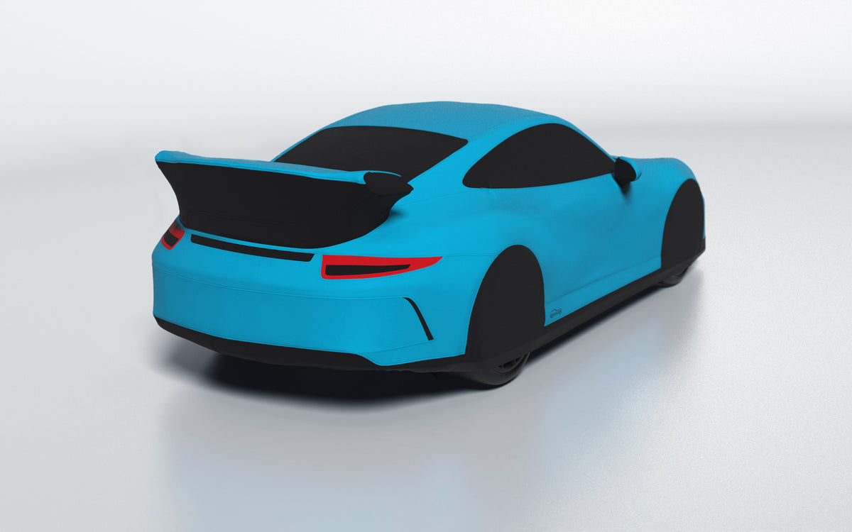 Goodwool tailor-made car cover for Porsche 911 (991.1) GT3 — Blue 525