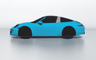 Goodwool tailor-made car cover for Porsche 911 (991.1) Targa 4 GTS — Blue 525