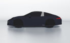 Goodwool tailor-made car cover for Porsche 911 (991.1) Targa 4 GTS — Blue 590