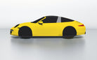 Goodwool tailor-made car cover for Porsche 911 (991.1) Targa 4S — Yellow 340