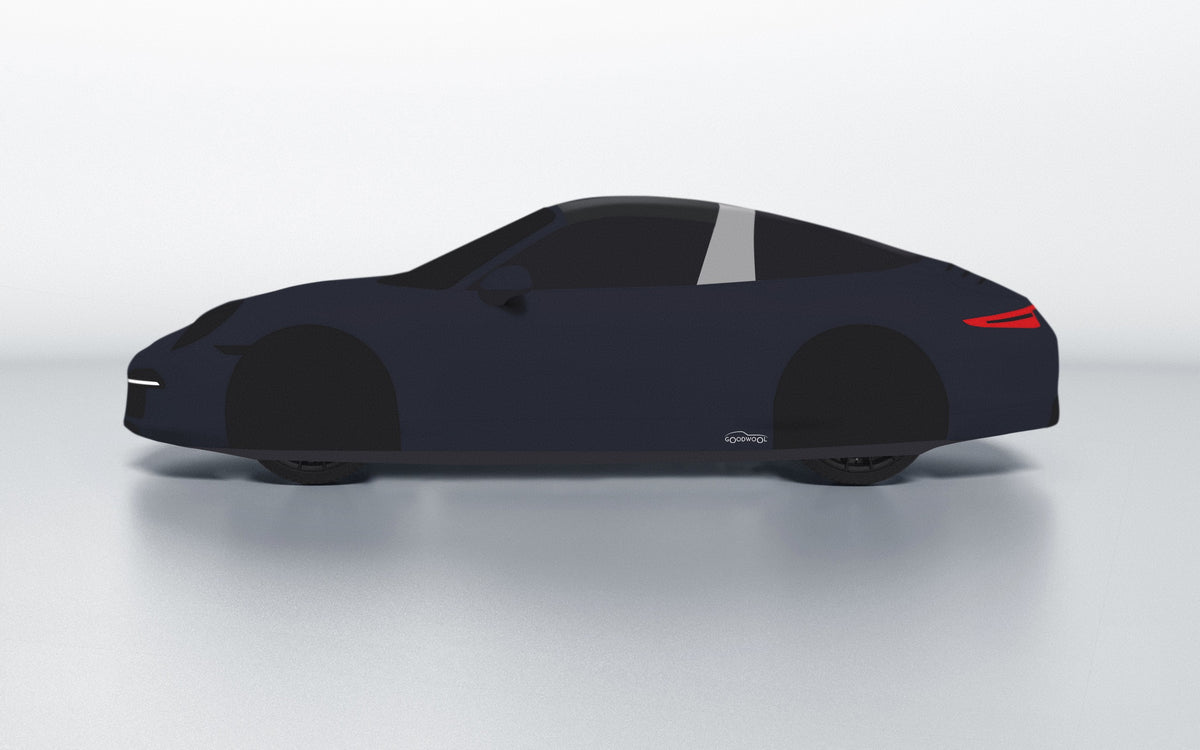 Goodwool tailor-made car cover for Porsche 911 (991.1) Targa 4S — Blue 590