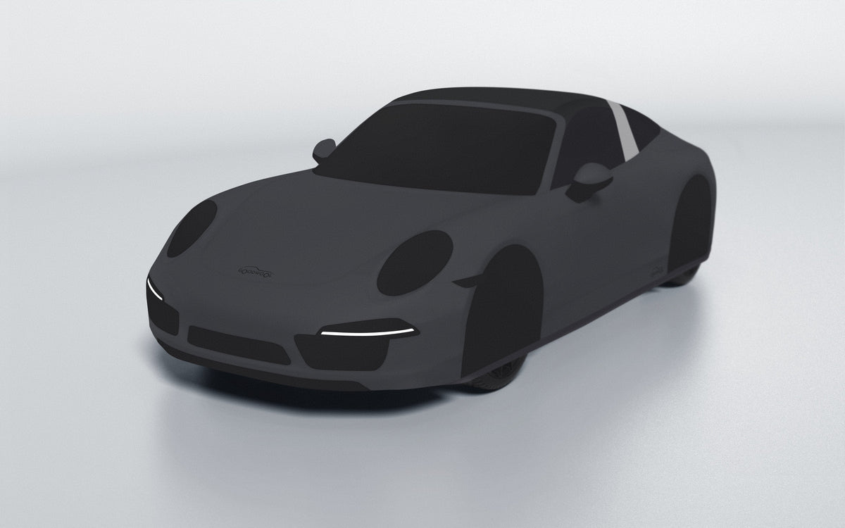 Goodwool tailor-made car cover for Porsche 911 (991.1) Targa 4S — Grey 790