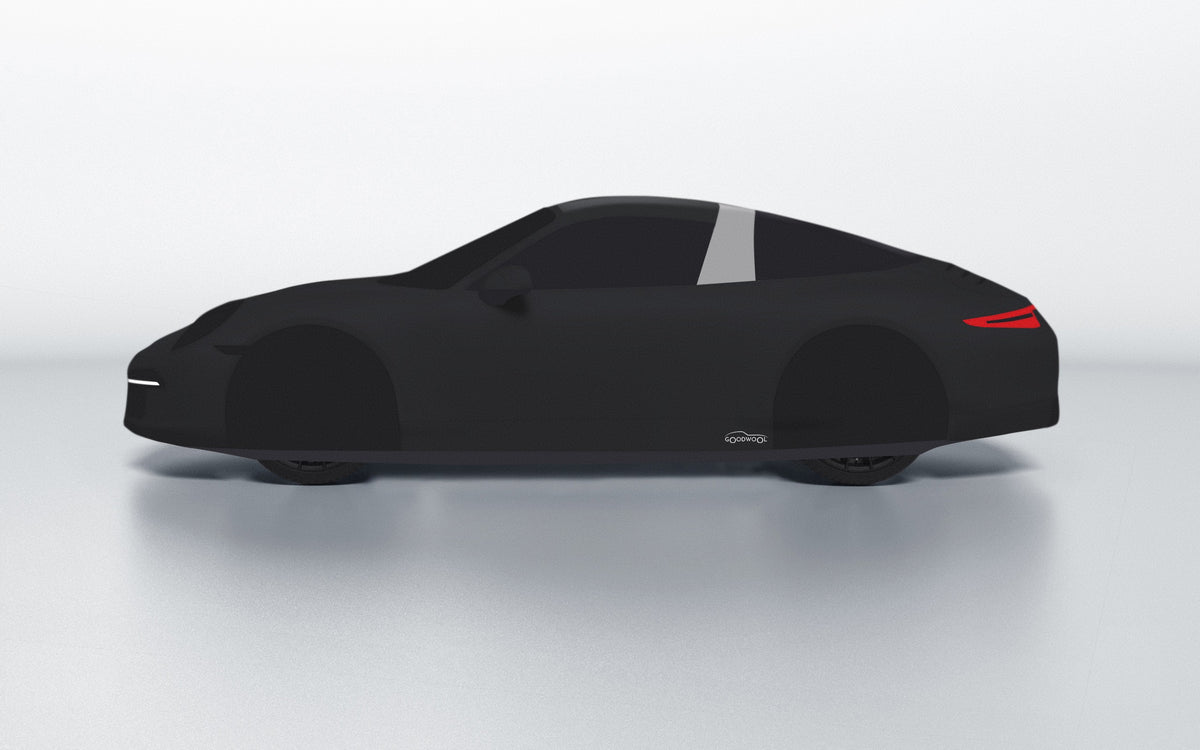 Goodwool tailor-made car cover for Porsche 911 (991.1) Targa 4S — Black 850