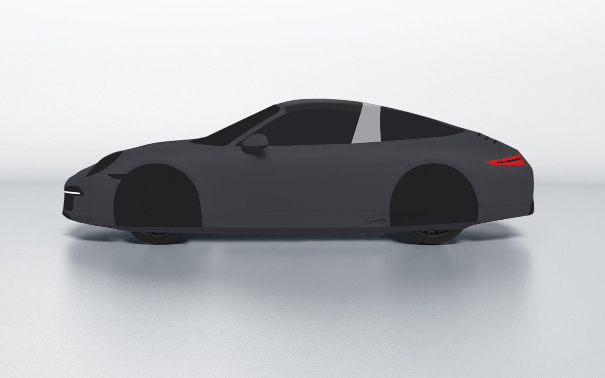 Goodwool tailor-made car cover for Porsche 911 (991.1) Targa 4 — Grey 790