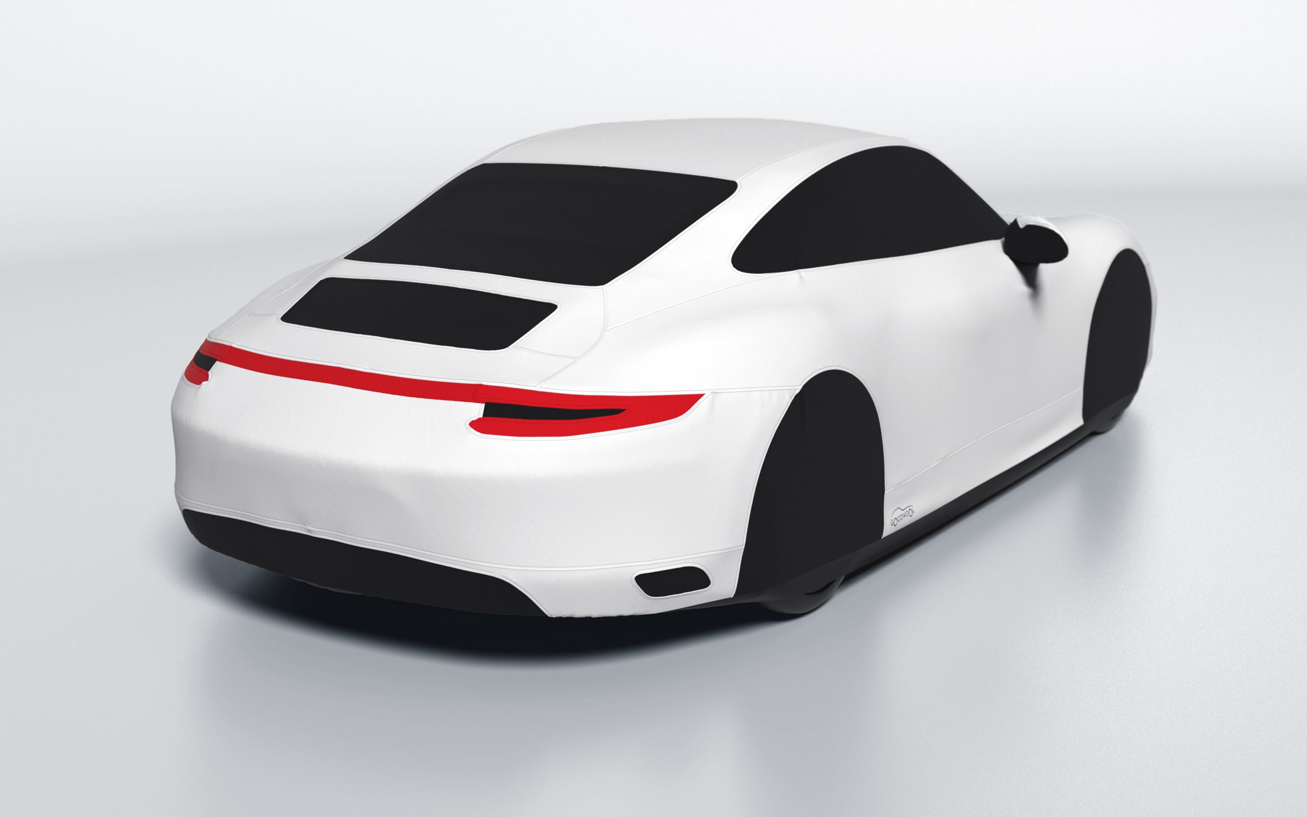 Goodwool tailor-made car cover for Porsche 911 (991.2) Carrera 4S — White 010