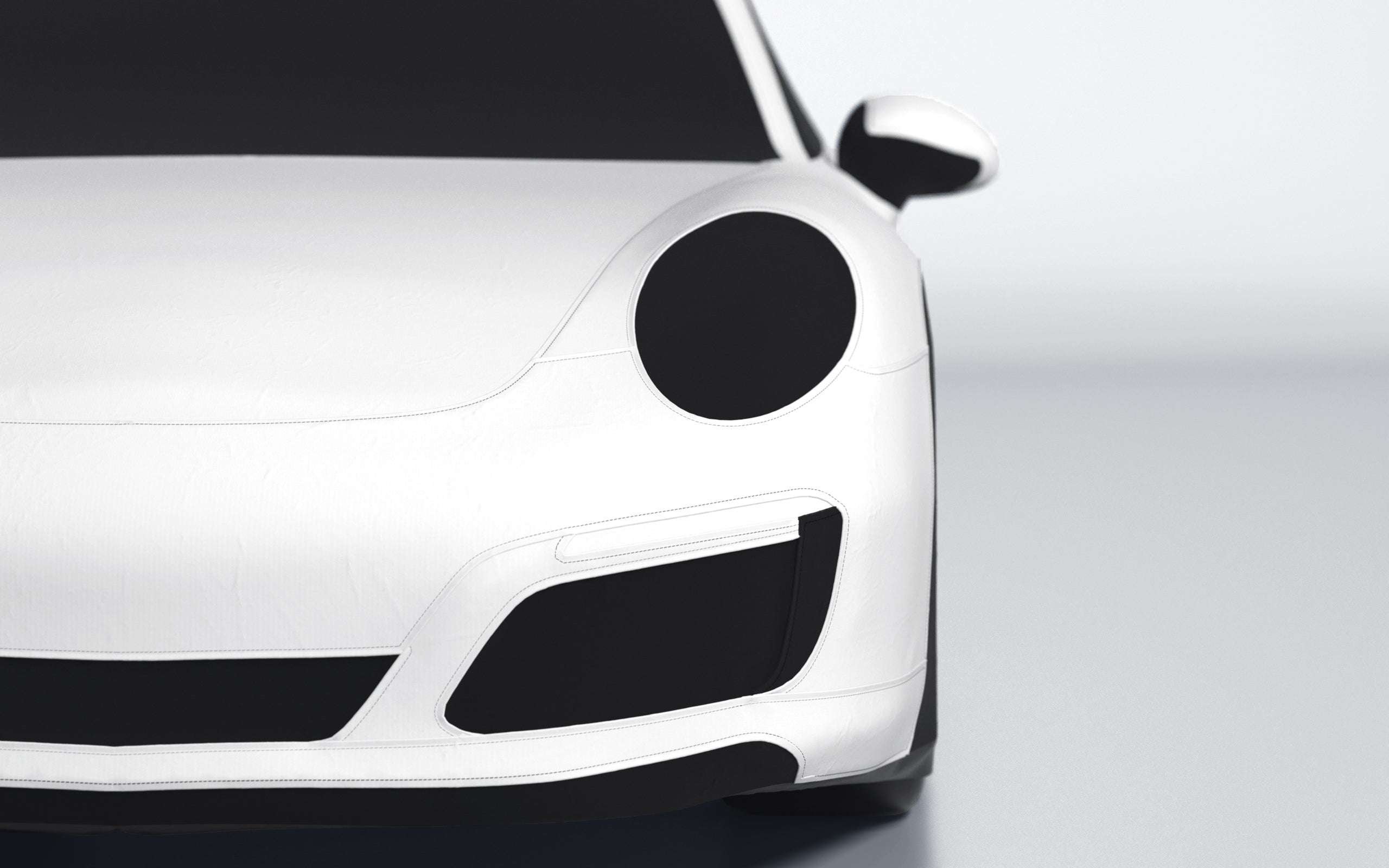 Goodwool tailor-made car cover for Porsche 911 (991.2) Carrera 4S — White 010