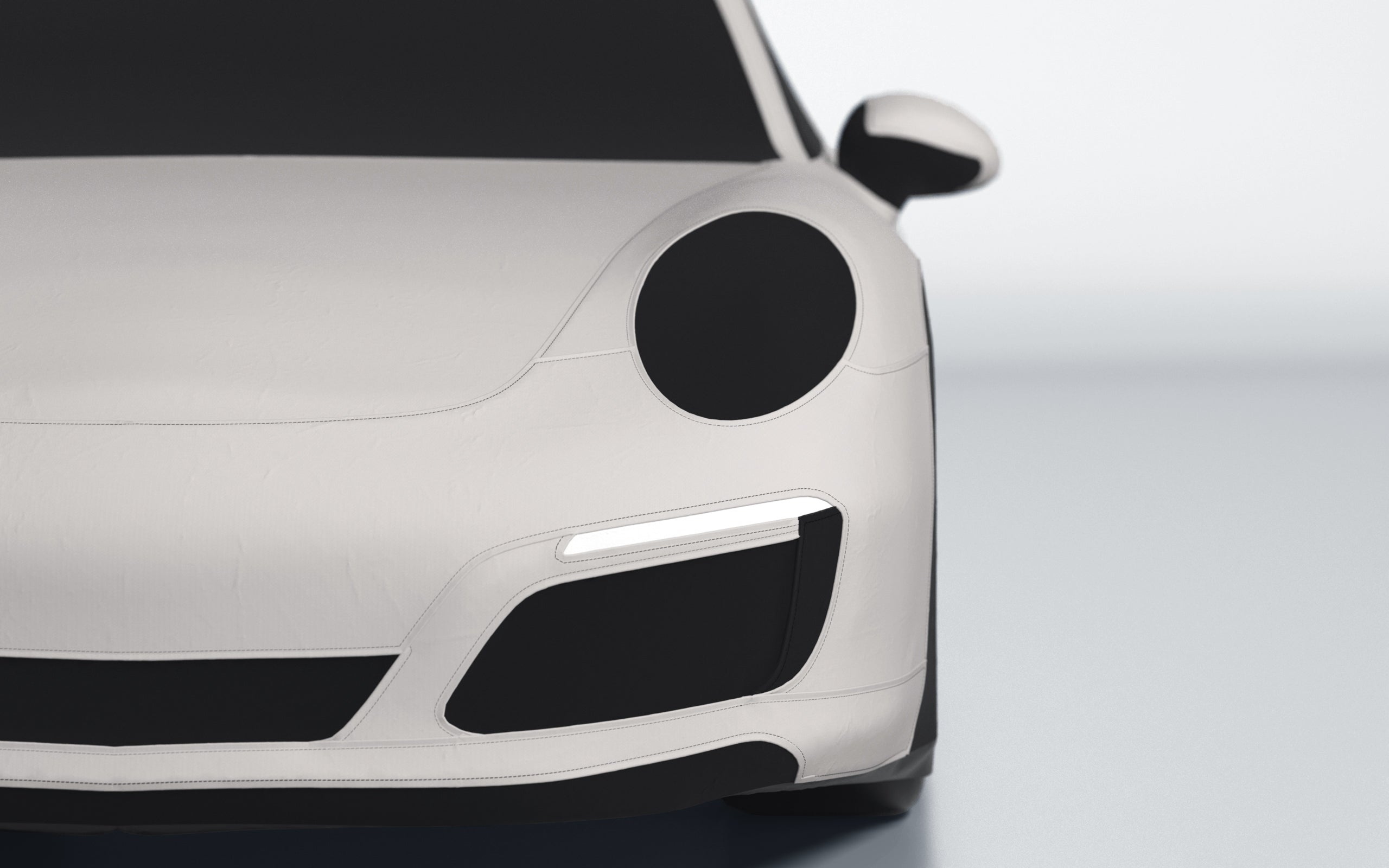 Goodwool tailor-made car cover for Porsche 911 (991.2) Carrera 4S — White 030
