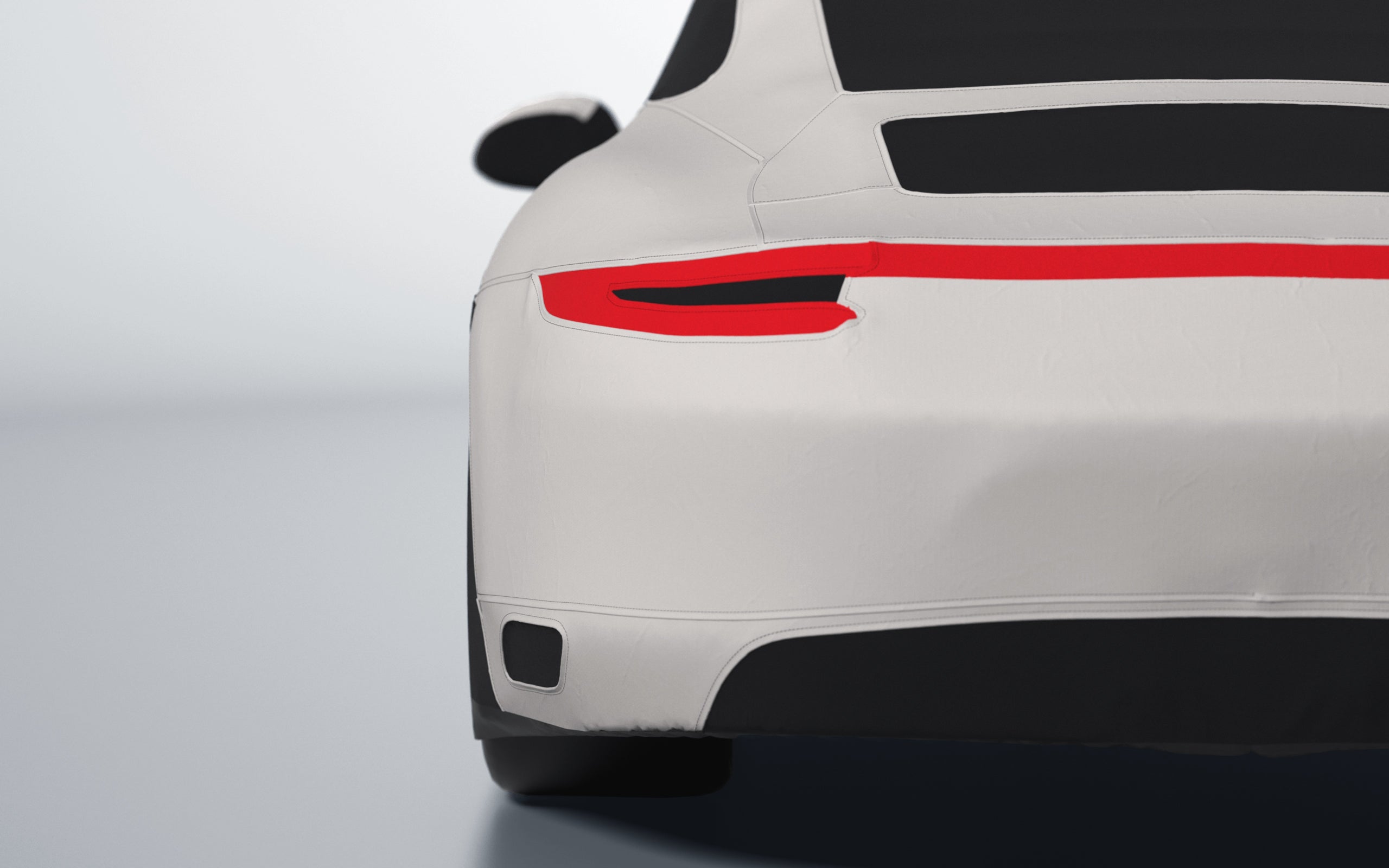 Goodwool tailor-made car cover for Porsche 911 (991.2) Carrera 4S — White 030