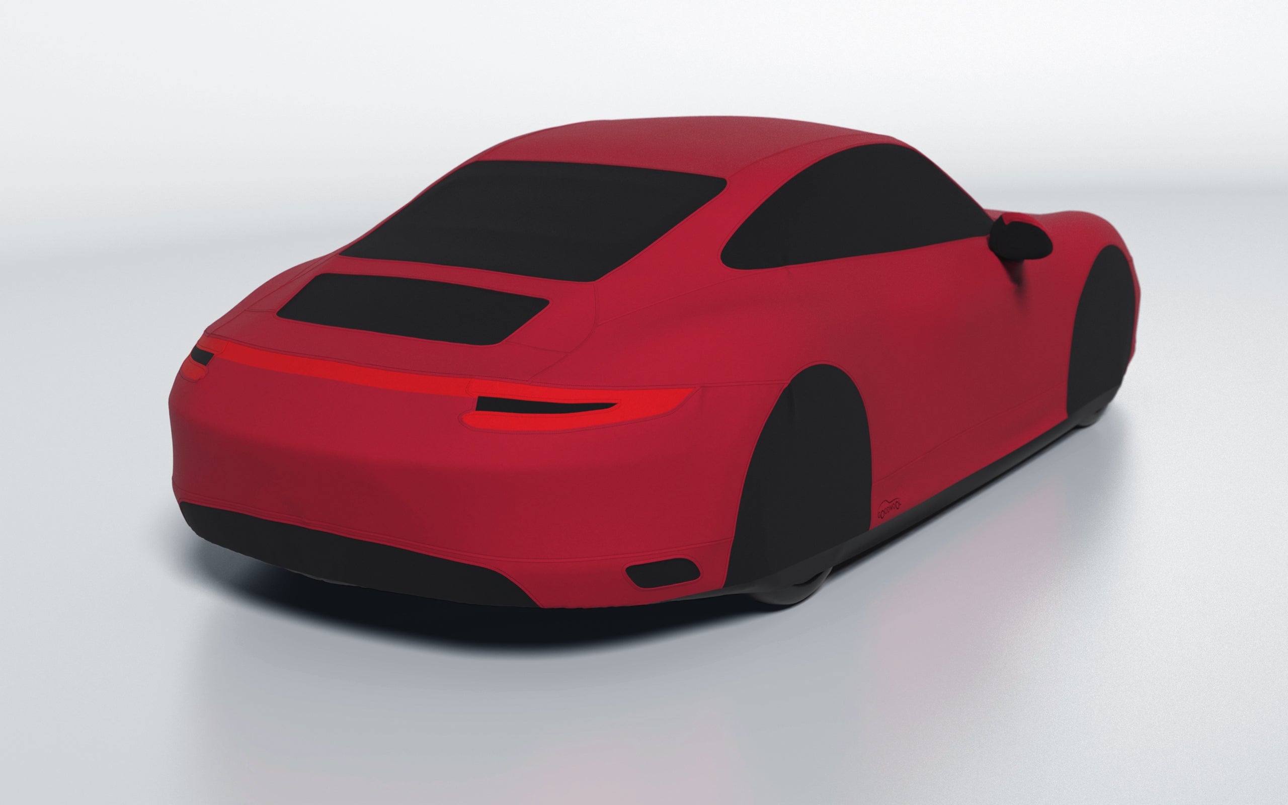 Goodwool tailor-made car cover for Porsche 911 (991.2) Carrera 4S — Red 130