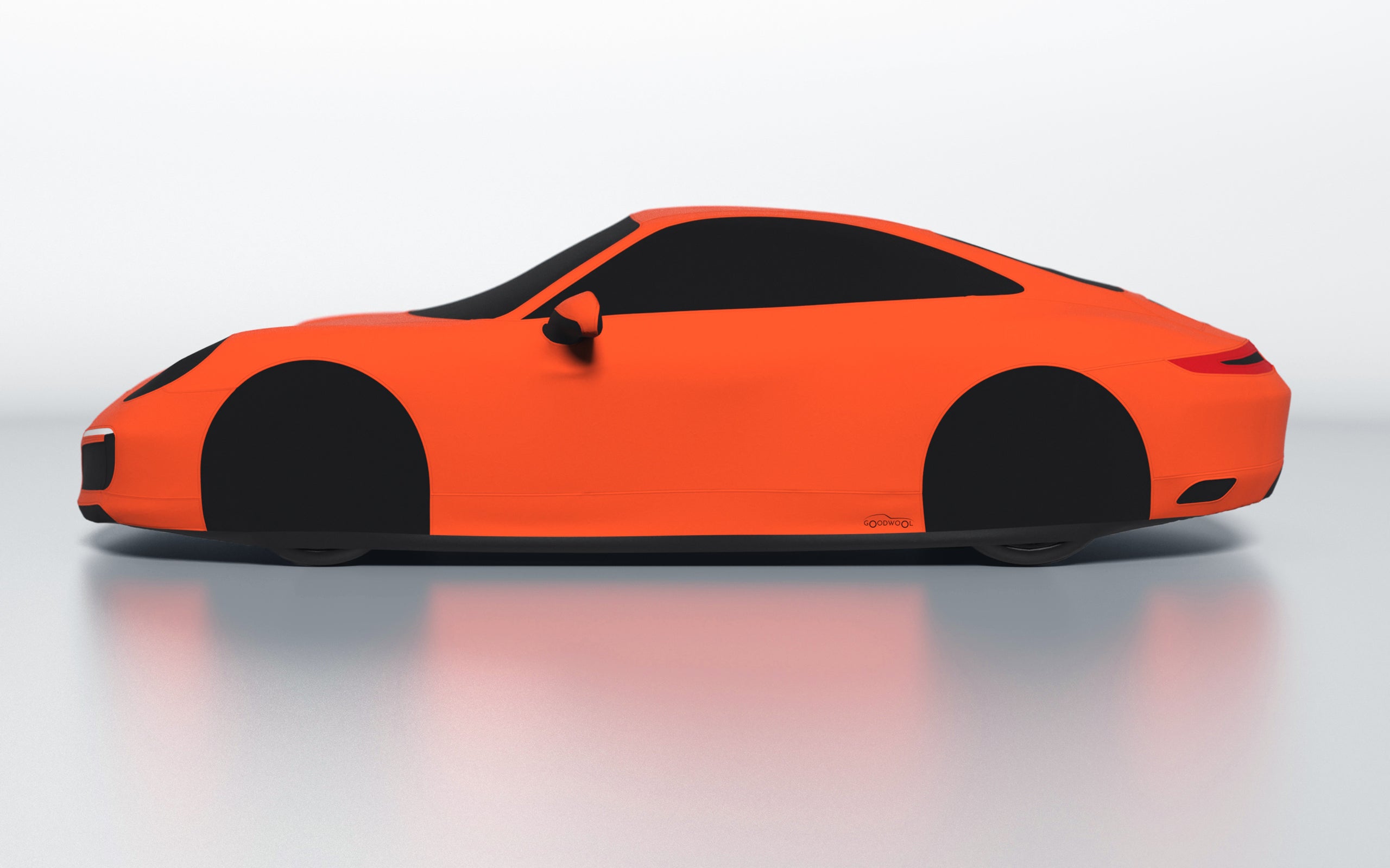Goodwool tailor-made car cover for Porsche 911 (991.2) Carrera 4S — Orange 220