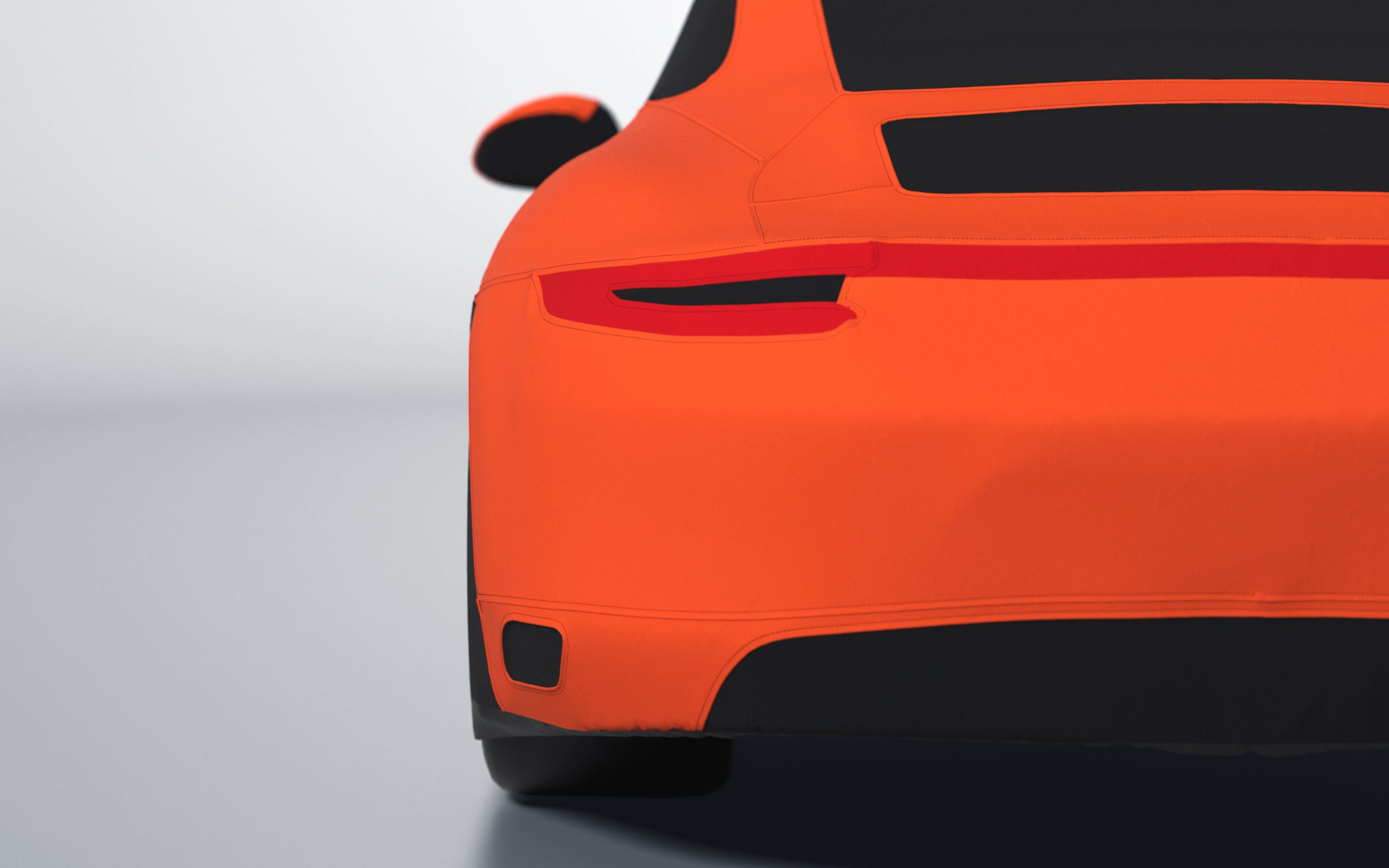 Goodwool tailor-made car cover for Porsche 911 (991.2) Carrera 4S — Orange 220