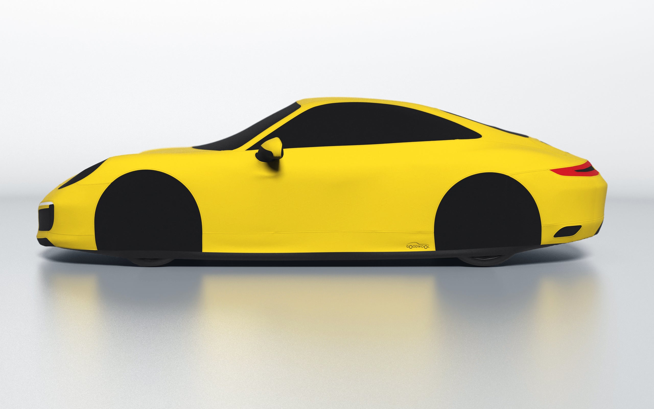 Goodwool tailor-made car cover for Porsche 911 (991.2) Carrera 4S — Yellow 340