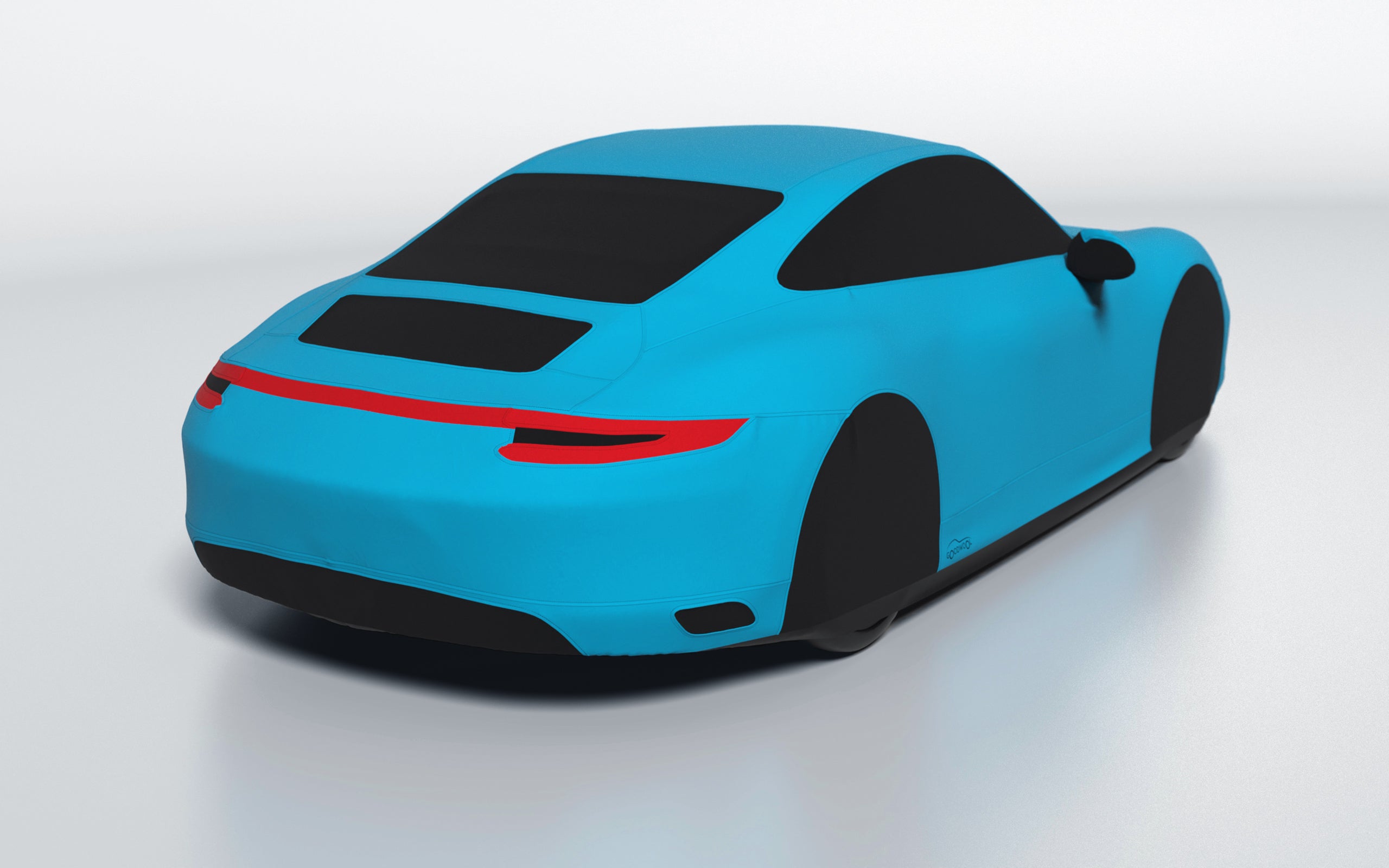 Goodwool tailor-made car cover for Porsche 911 (991.2) Carrera 4S — Blue 525