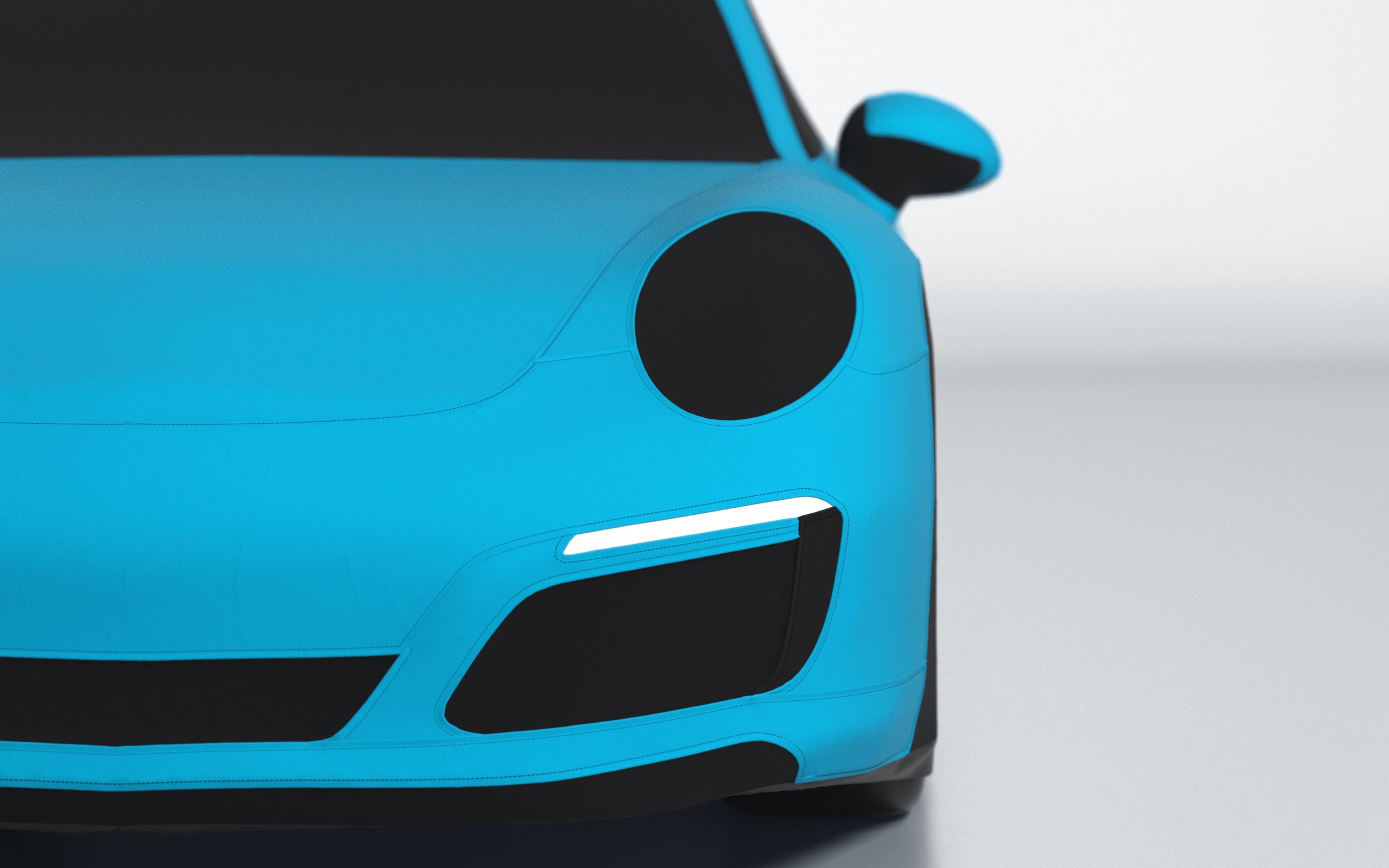 Goodwool tailor-made car cover for Porsche 911 (991.2) Carrera 4S — Blue 525