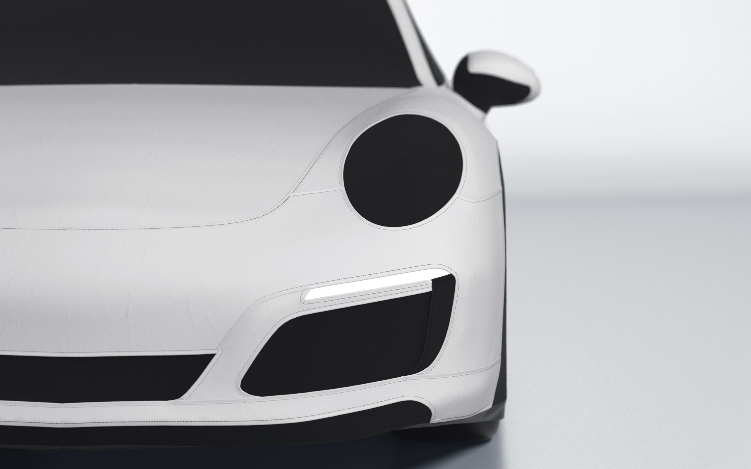 Goodwool tailor-made car cover for Porsche 911 (991.2) Carrera 4S — Grey 710