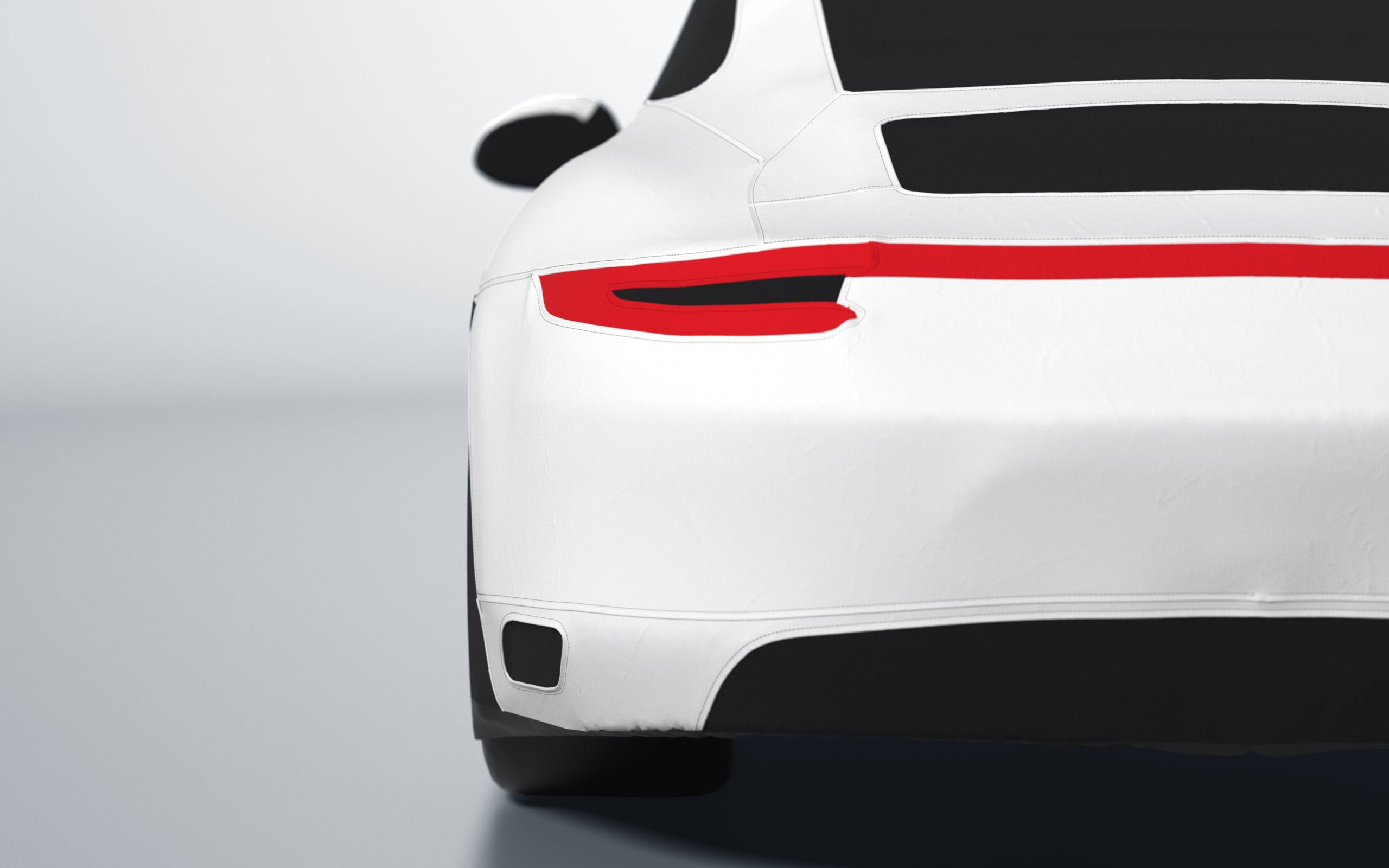 Goodwool tailor-made car cover for Porsche 911 (991.2) Carrera 4 — White 010