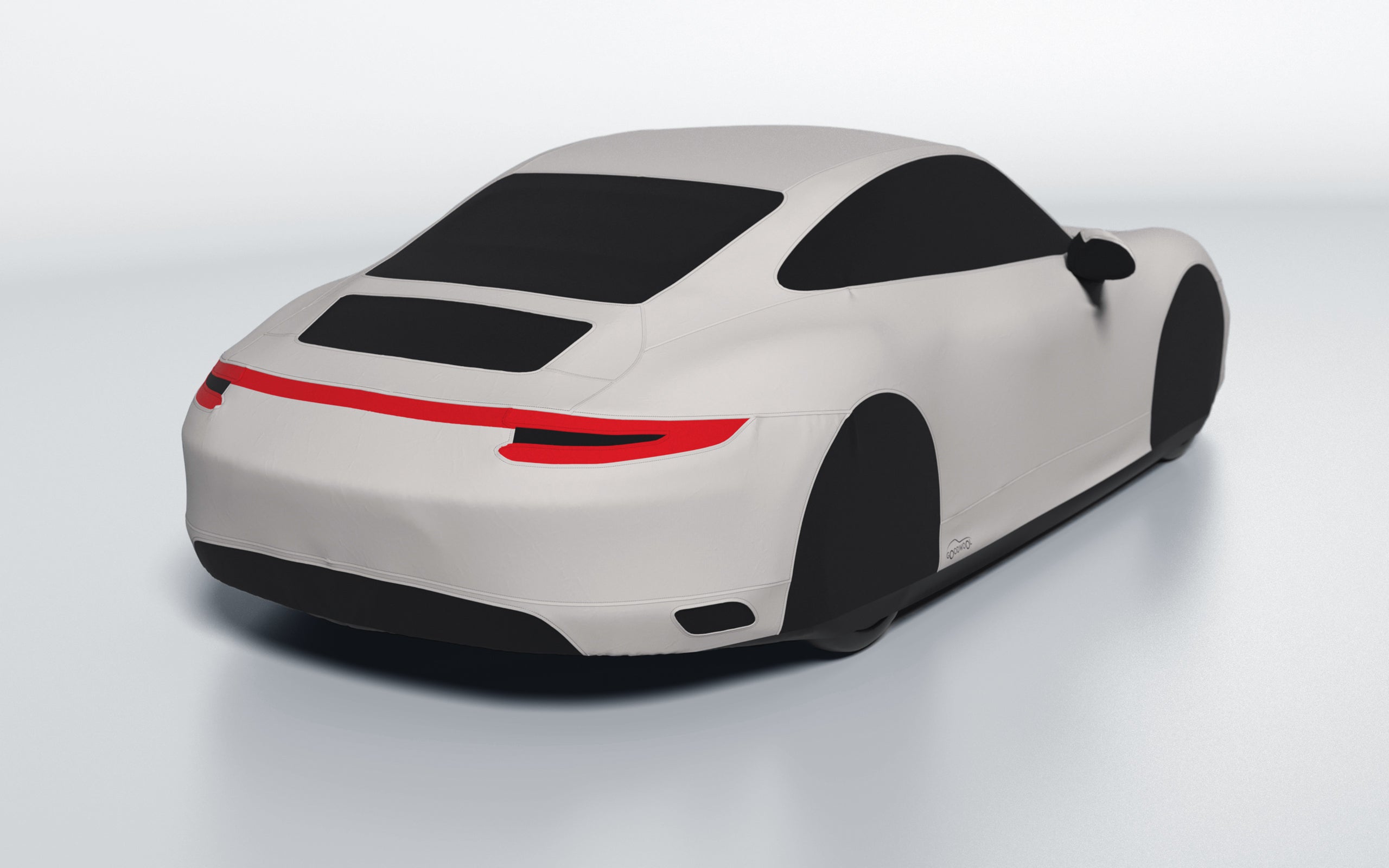 Goodwool tailor-made car cover for Porsche 911 (991.2) Carrera 4 — White 030