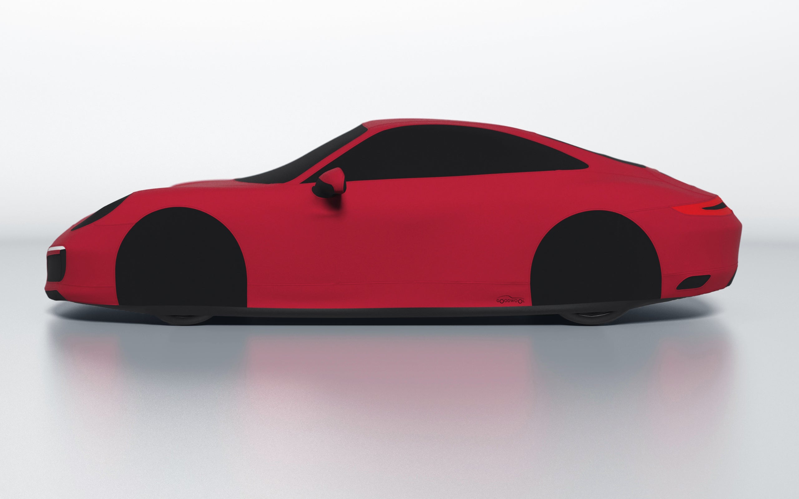 Goodwool tailor-made car cover for Porsche 911 (991.2) Carrera 4 — Red 130