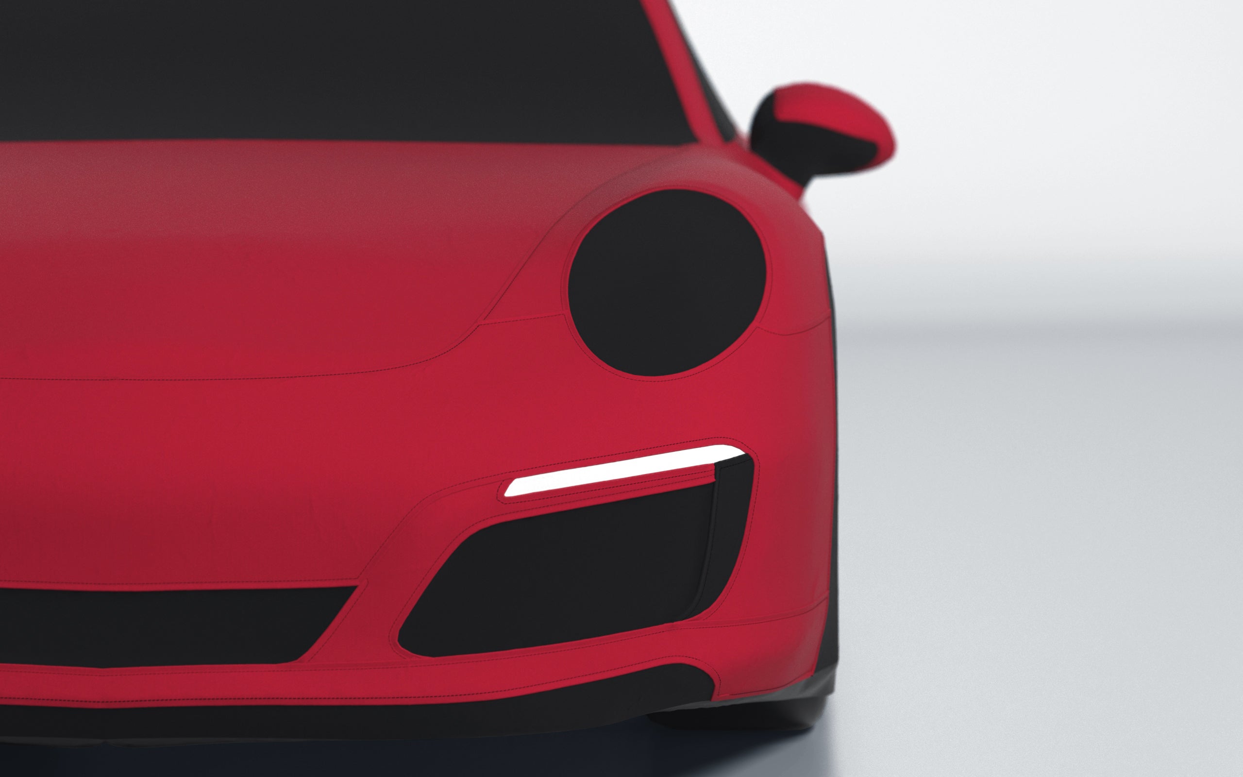Goodwool tailor-made car cover for Porsche 911 (991.2) Carrera 4 — Red 130