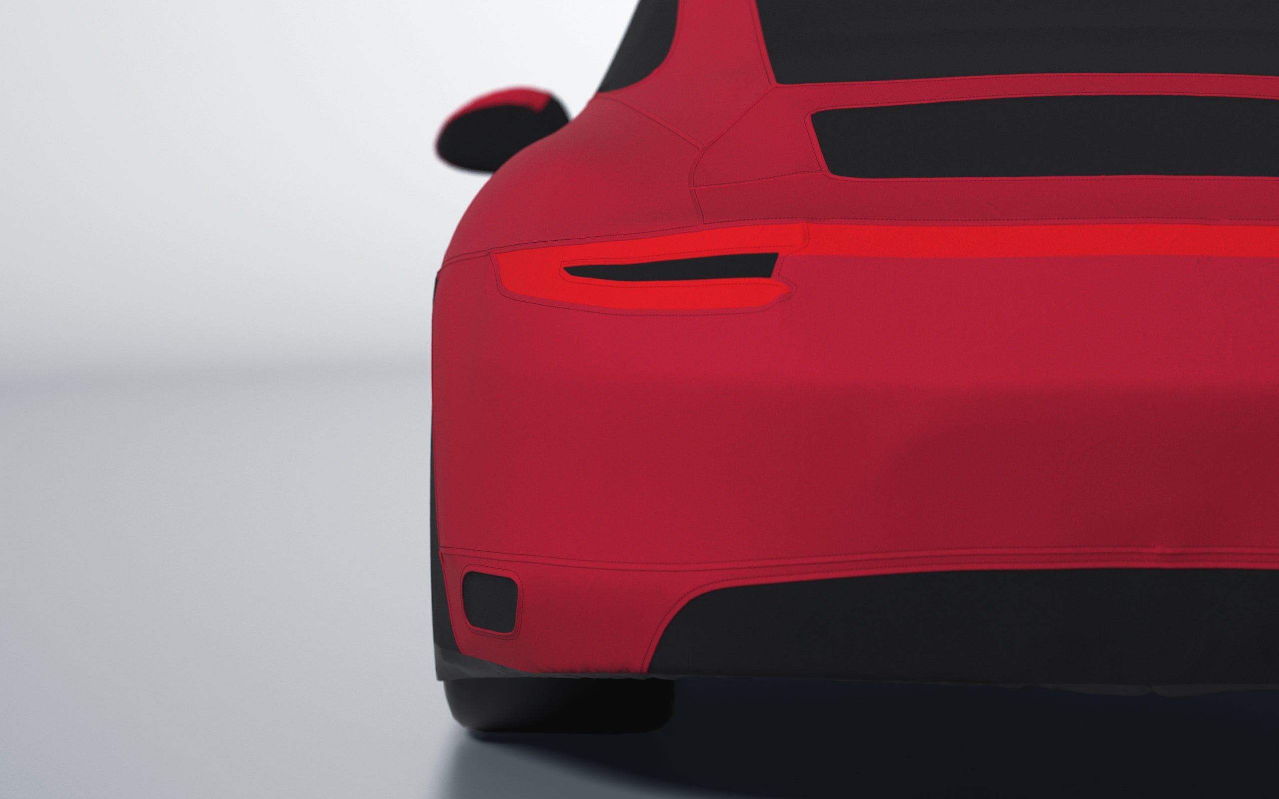 Goodwool tailor-made car cover for Porsche 911 (991.2) Carrera 4 — Red 130