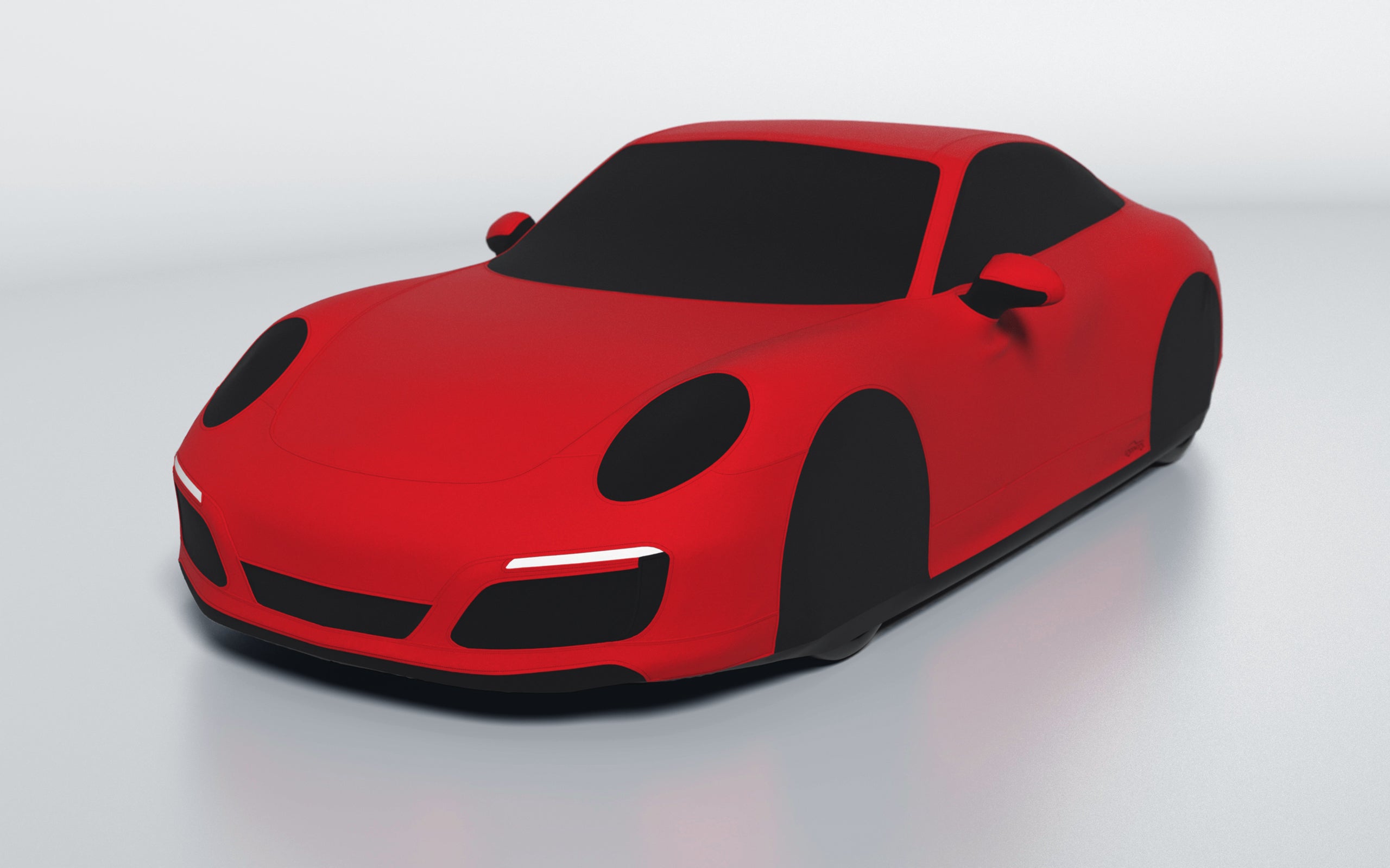 Goodwool tailor-made car cover for Porsche 911 (991.2) Carrera 4 — Red 150