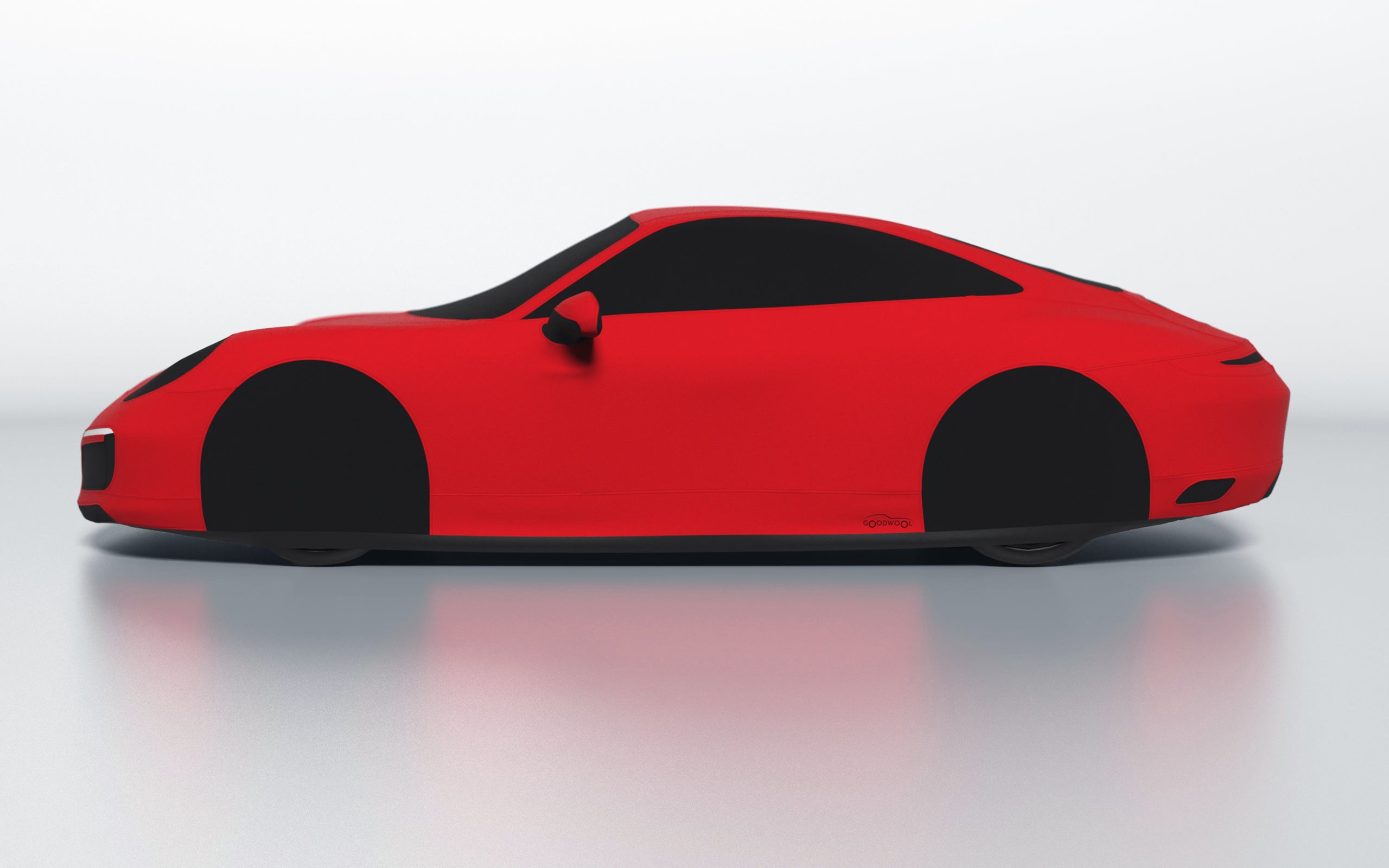 Goodwool tailor-made car cover for Porsche 911 (991.2) Carrera 4 — Red 150