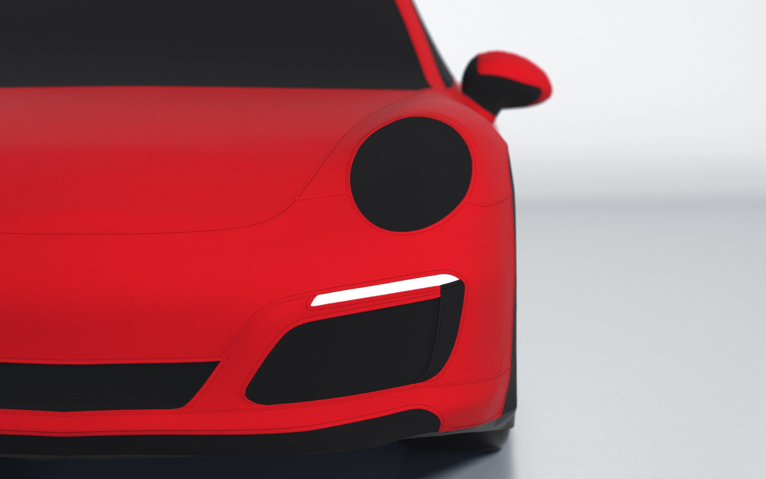 Goodwool tailor-made car cover for Porsche 911 (991.2) Carrera 4 — Red 150