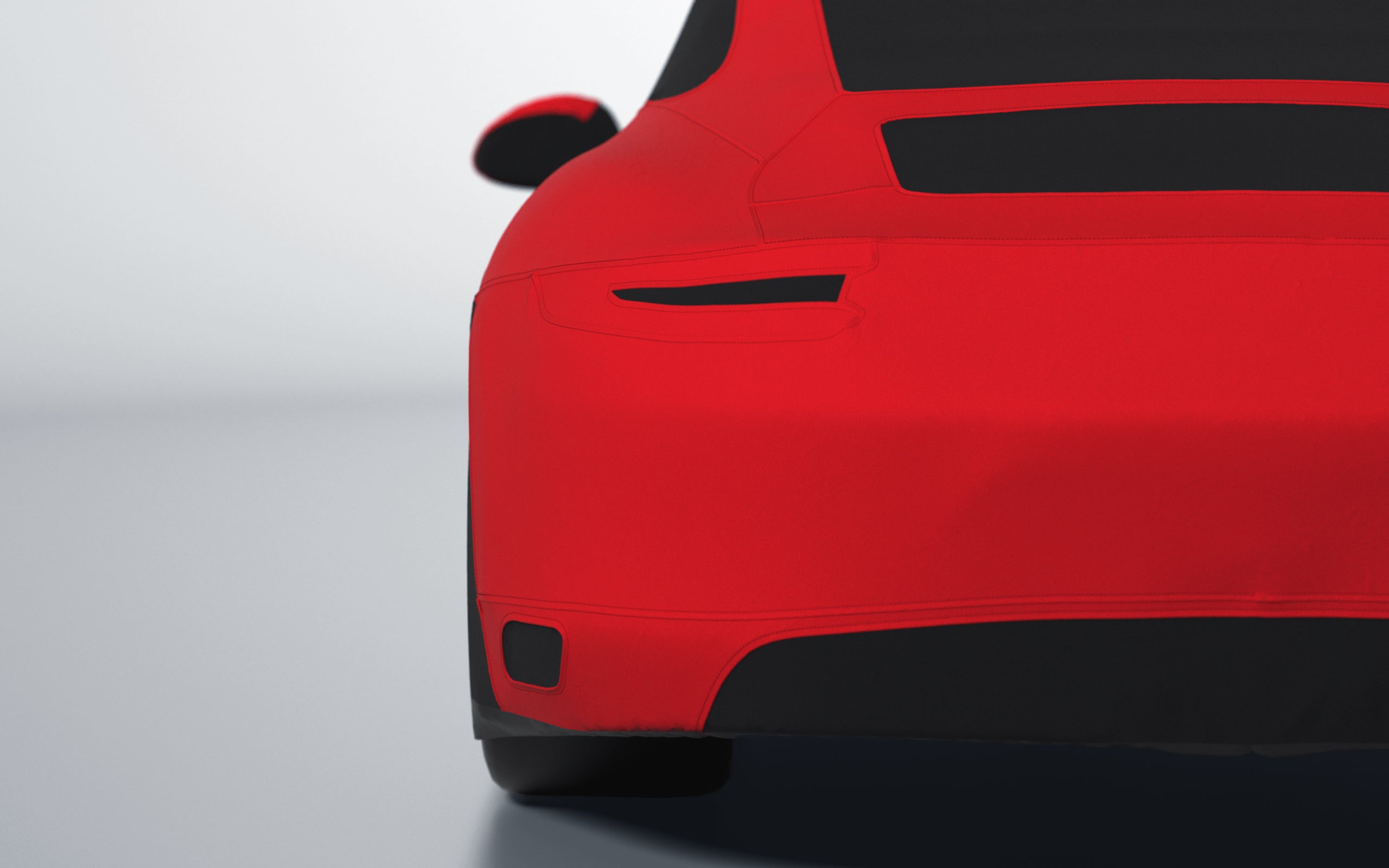 Goodwool tailor-made car cover for Porsche 911 (991.2) Carrera 4 — Red 150