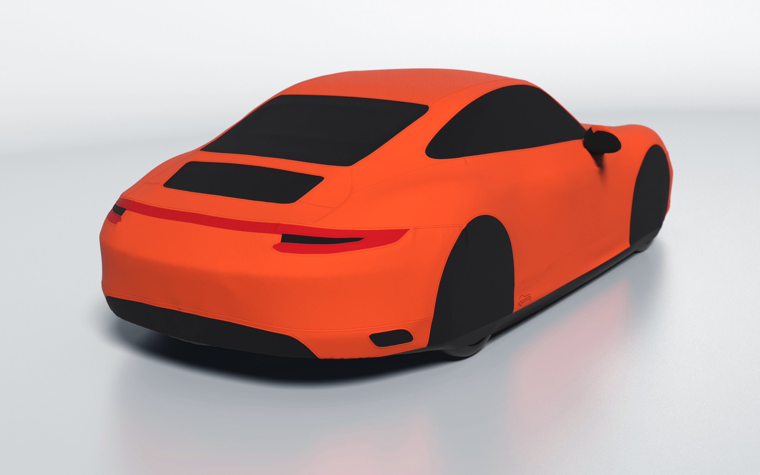 Goodwool tailor-made car cover for Porsche 911 (991.2) Carrera 4 — Orange 220