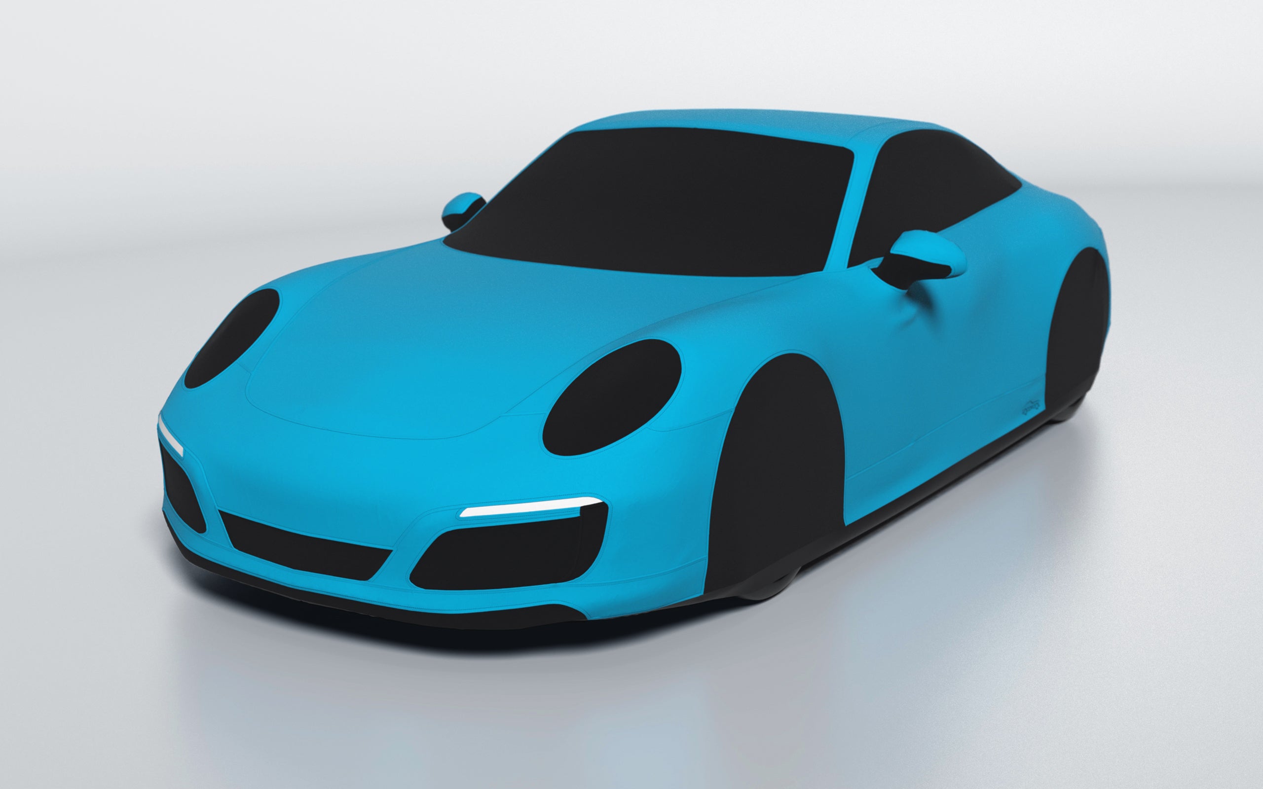 Goodwool tailor-made car cover for Porsche 911 (991.2) Carrera 4 — Blue 525