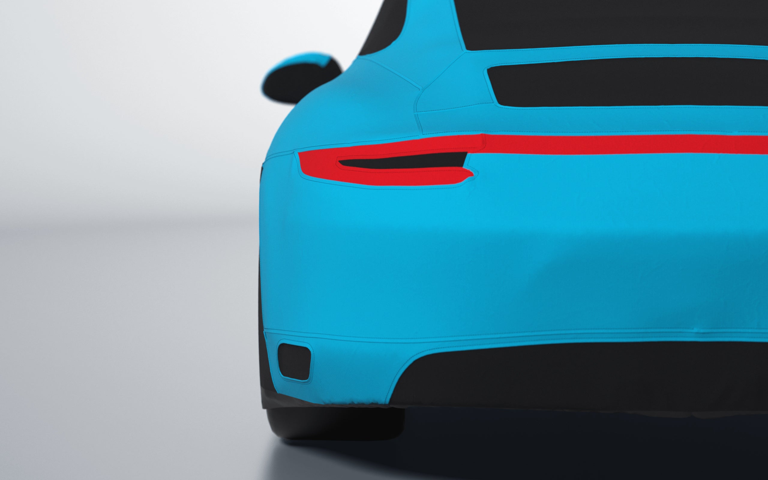 Goodwool tailor-made car cover for Porsche 911 (991.2) Carrera 4 — Blue 525