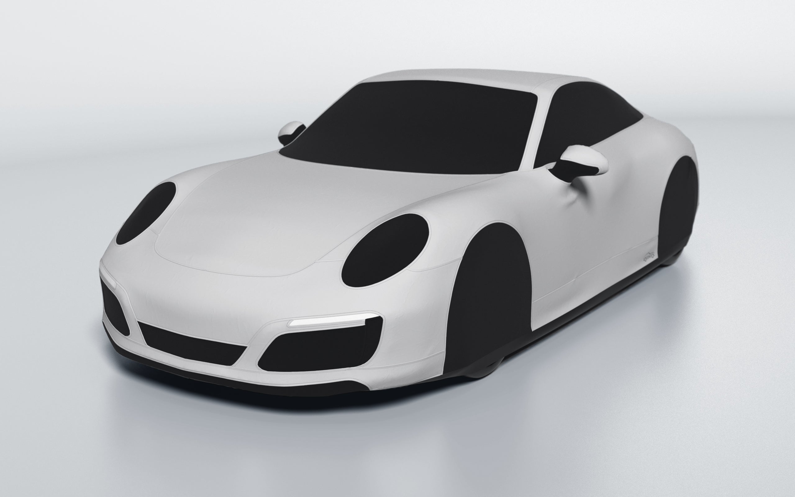 Goodwool tailor-made car cover for Porsche 911 (991.2) Carrera 4 — Grey 710