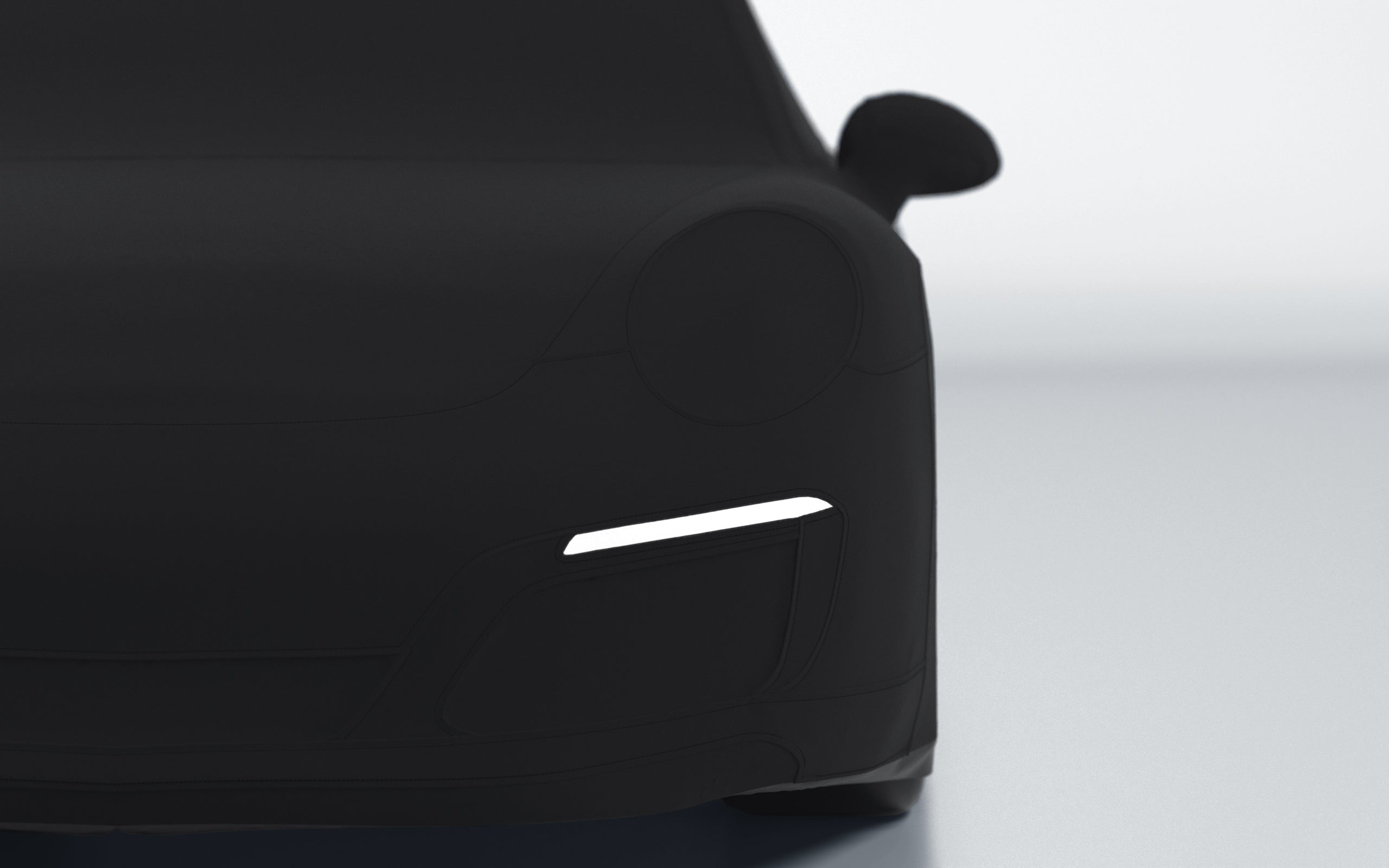 Goodwool tailor-made car cover for Porsche 911 (991.2) Carrera 4 — Black 890