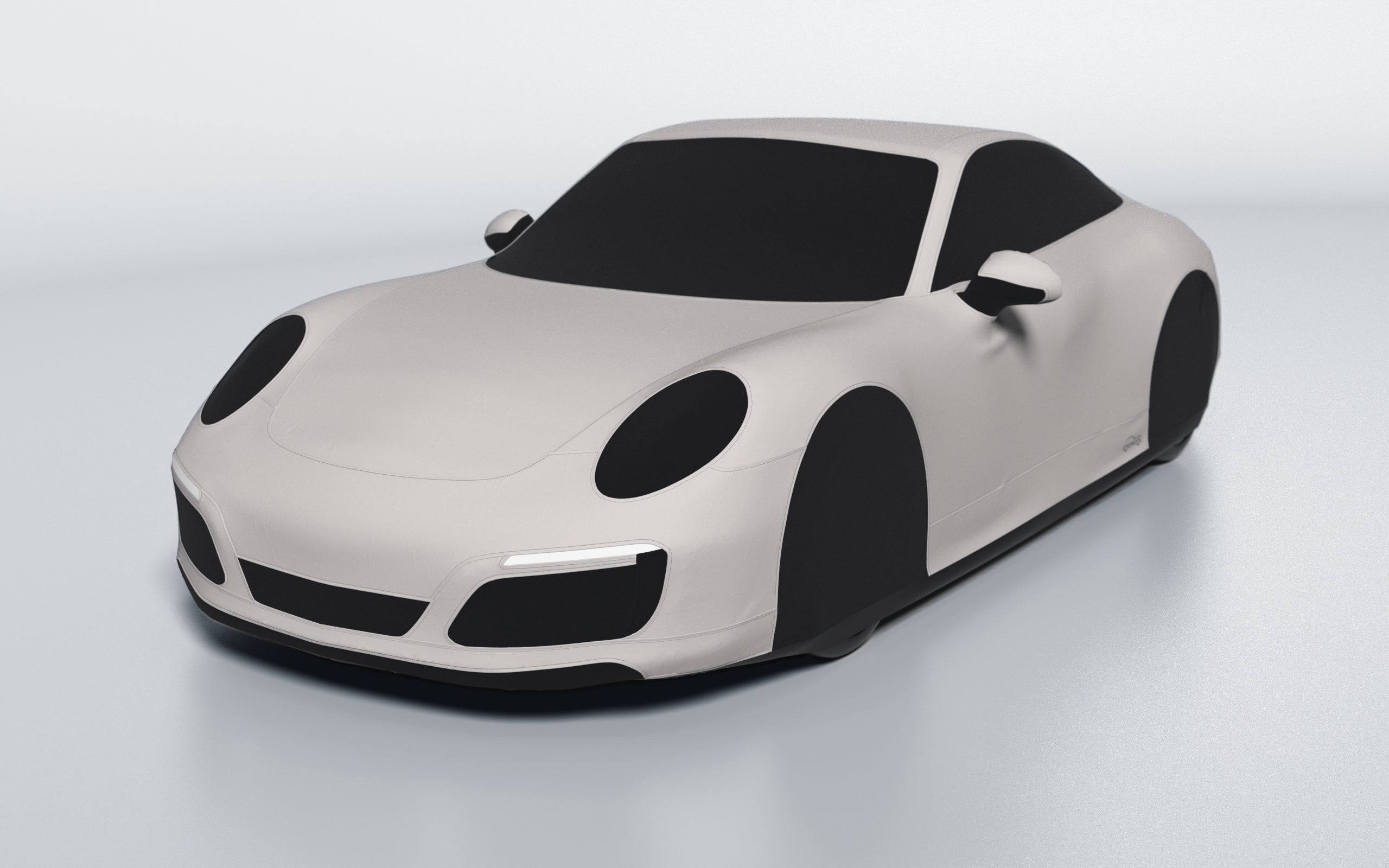 Goodwool tailor-made car cover for Porsche 911 (991.2) Carrera S — White 030