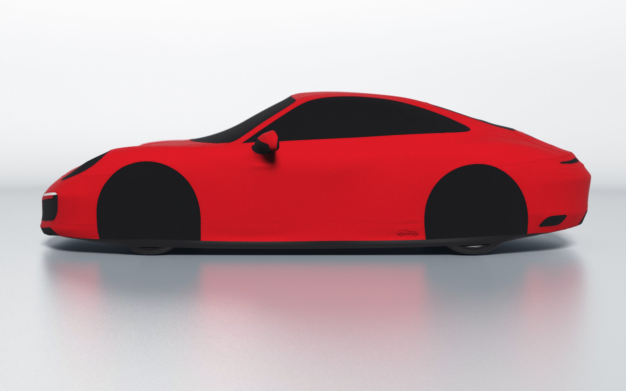 Goodwool tailor-made car cover for Porsche 911 (991.2) Carrera S — Red 150