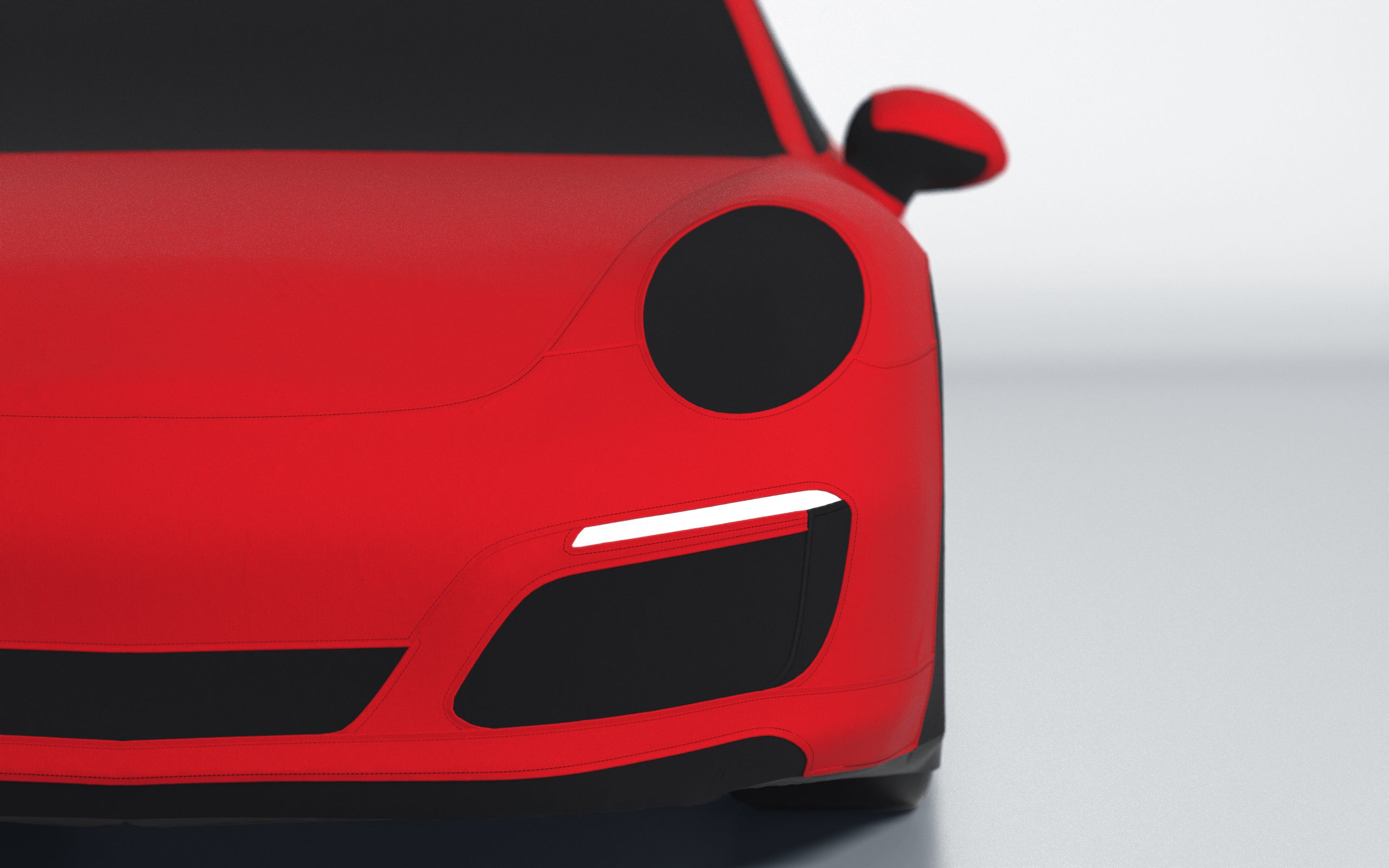 Goodwool tailor-made car cover for Porsche 911 (991.2) Carrera S — Red 150