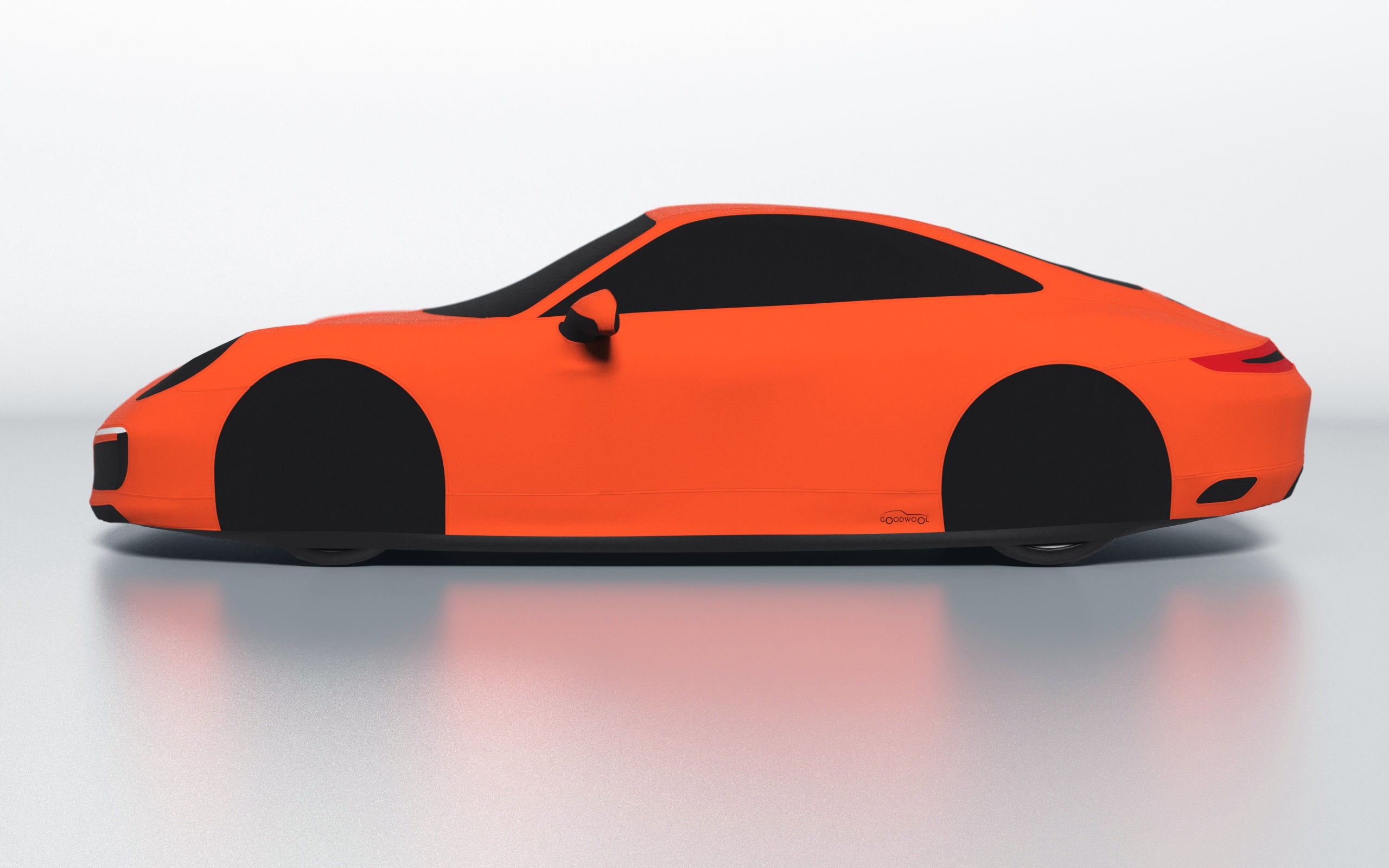 Goodwool tailor-made car cover for Porsche 911 (991.2) Carrera S — Orange 220