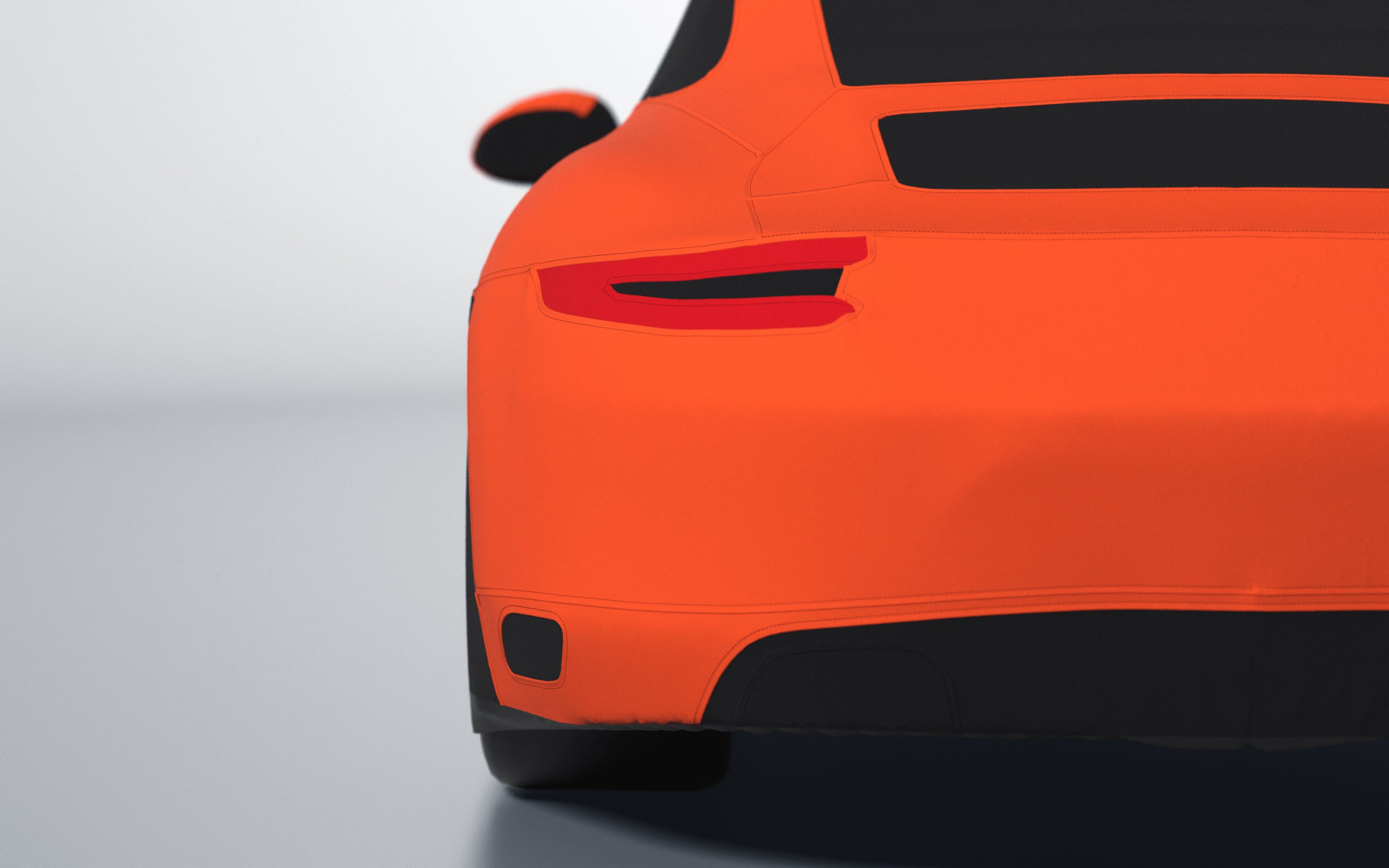 Goodwool tailor-made car cover for Porsche 911 (991.2) Carrera S — Orange 220