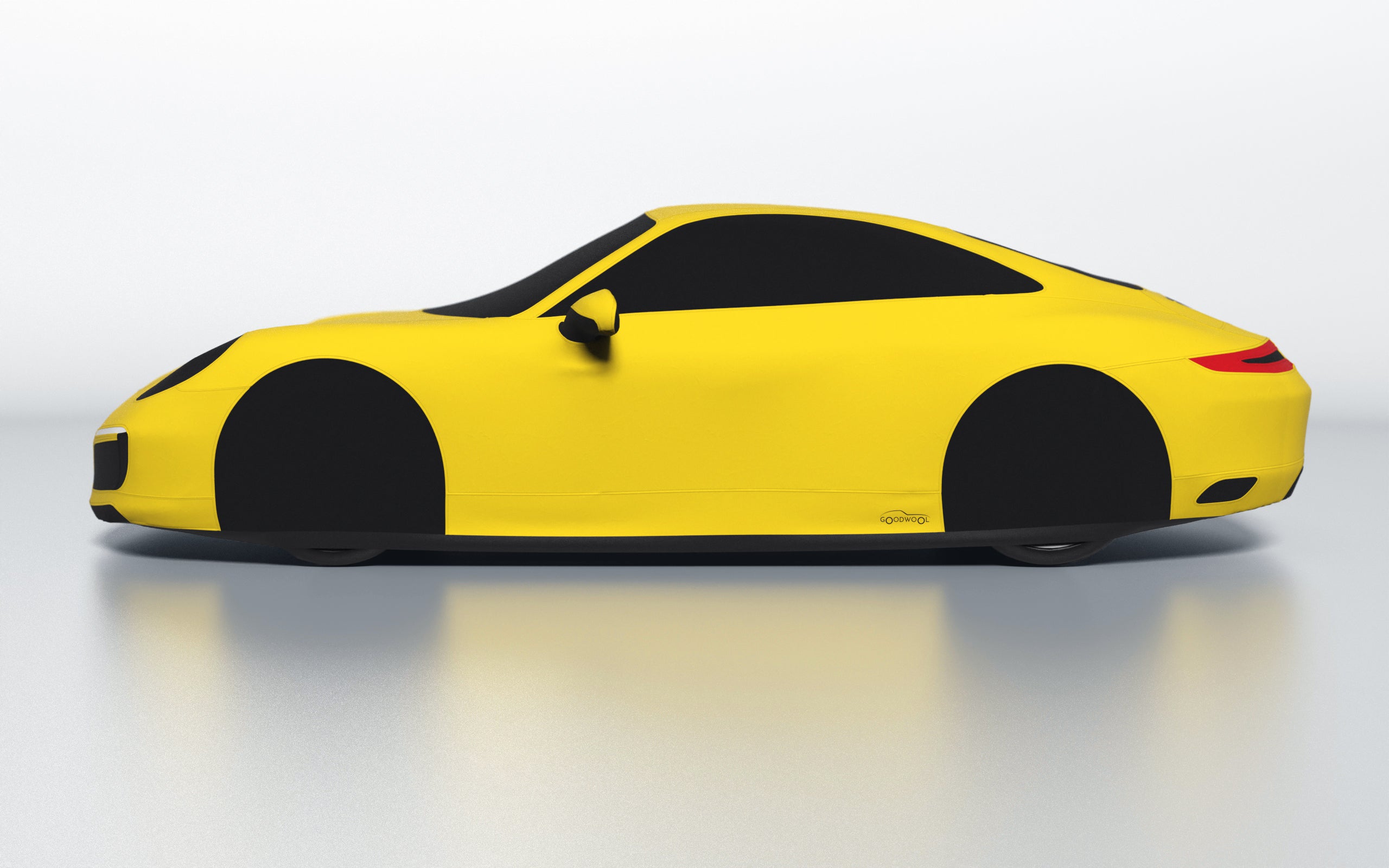 Goodwool tailor-made car cover for Porsche 911 (991.2) Carrera S — Yellow 340