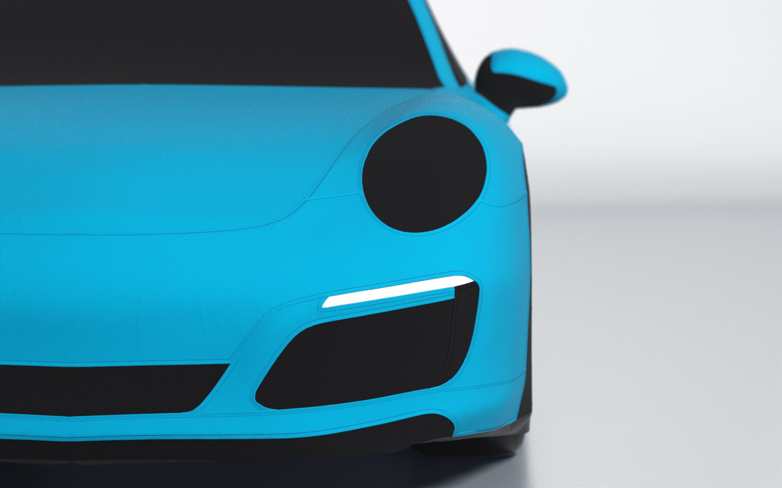 Goodwool tailor-made car cover for Porsche 911 (991.2) Carrera S — Blue 525
