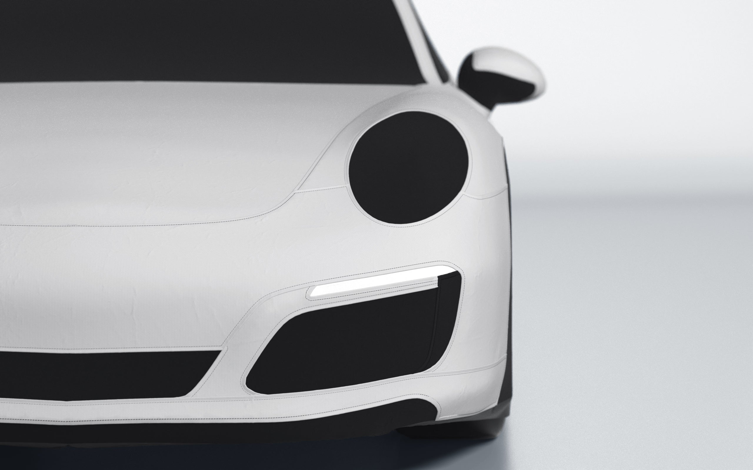 Goodwool tailor-made car cover for Porsche 911 (991.2) Carrera S — Grey 710