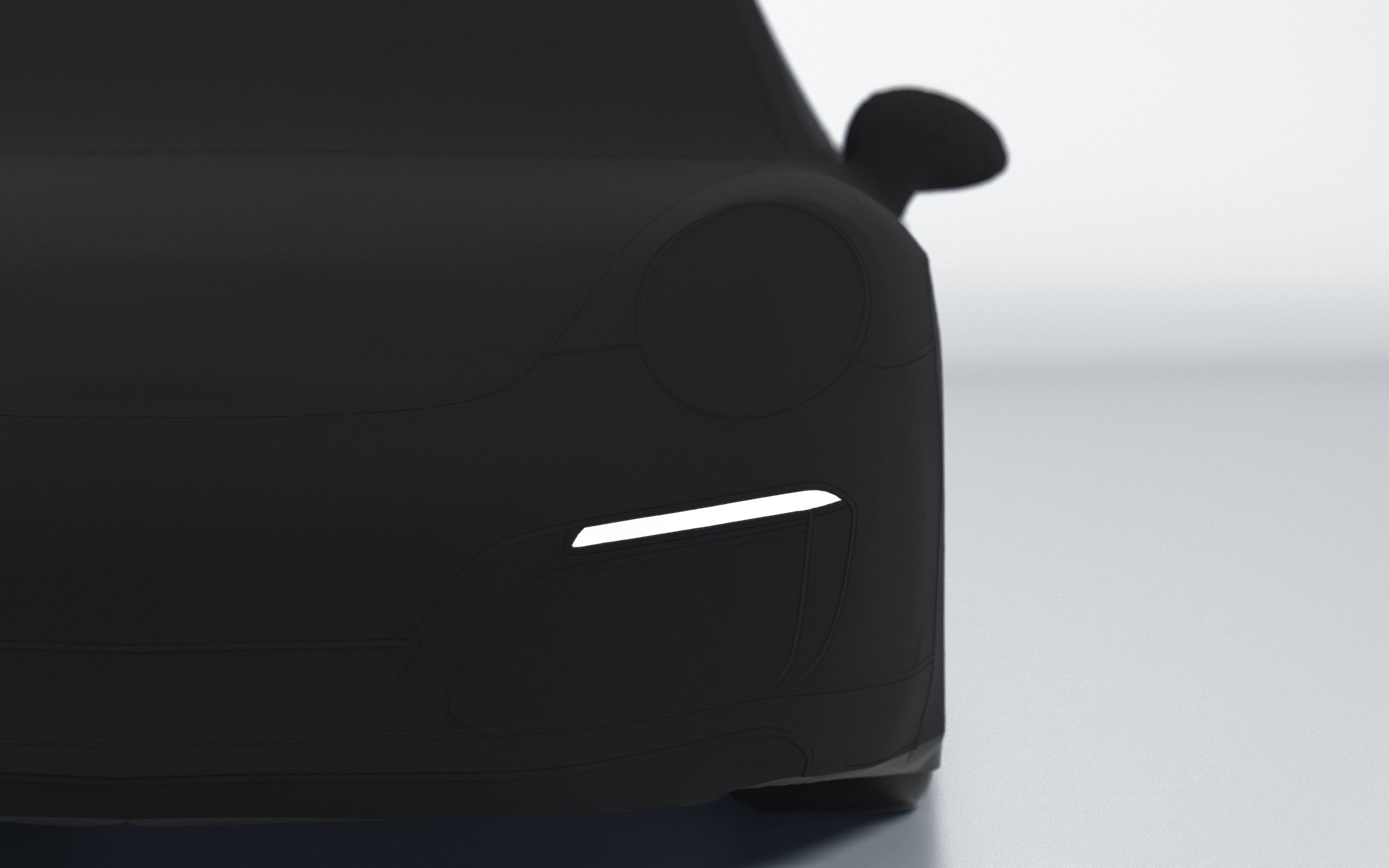 Goodwool tailor-made car cover for Porsche 911 (991.2) Carrera S — Black 890