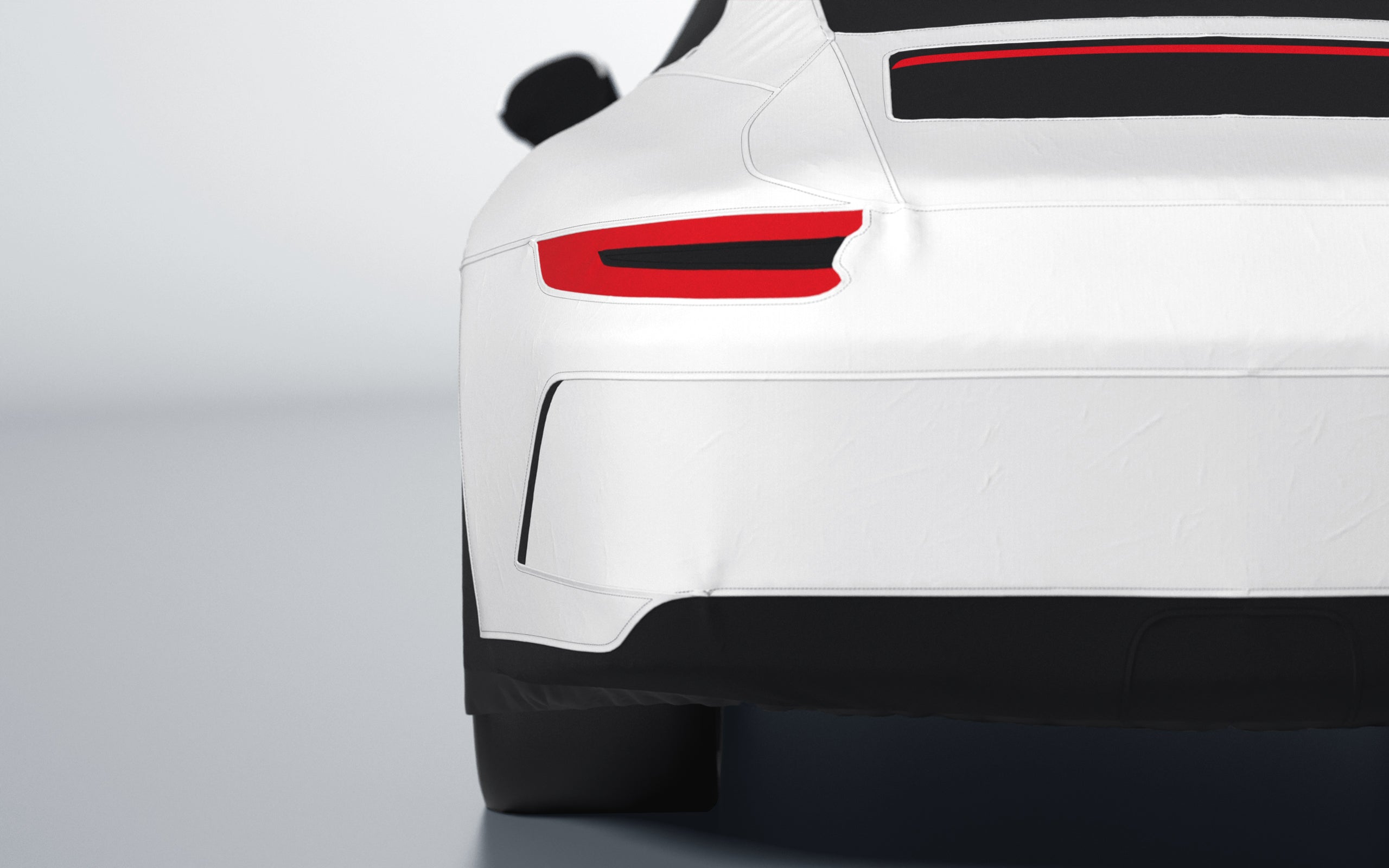 Goodwool tailor-made car cover for Porsche 911 (991.2) GT3 Touring — White 010