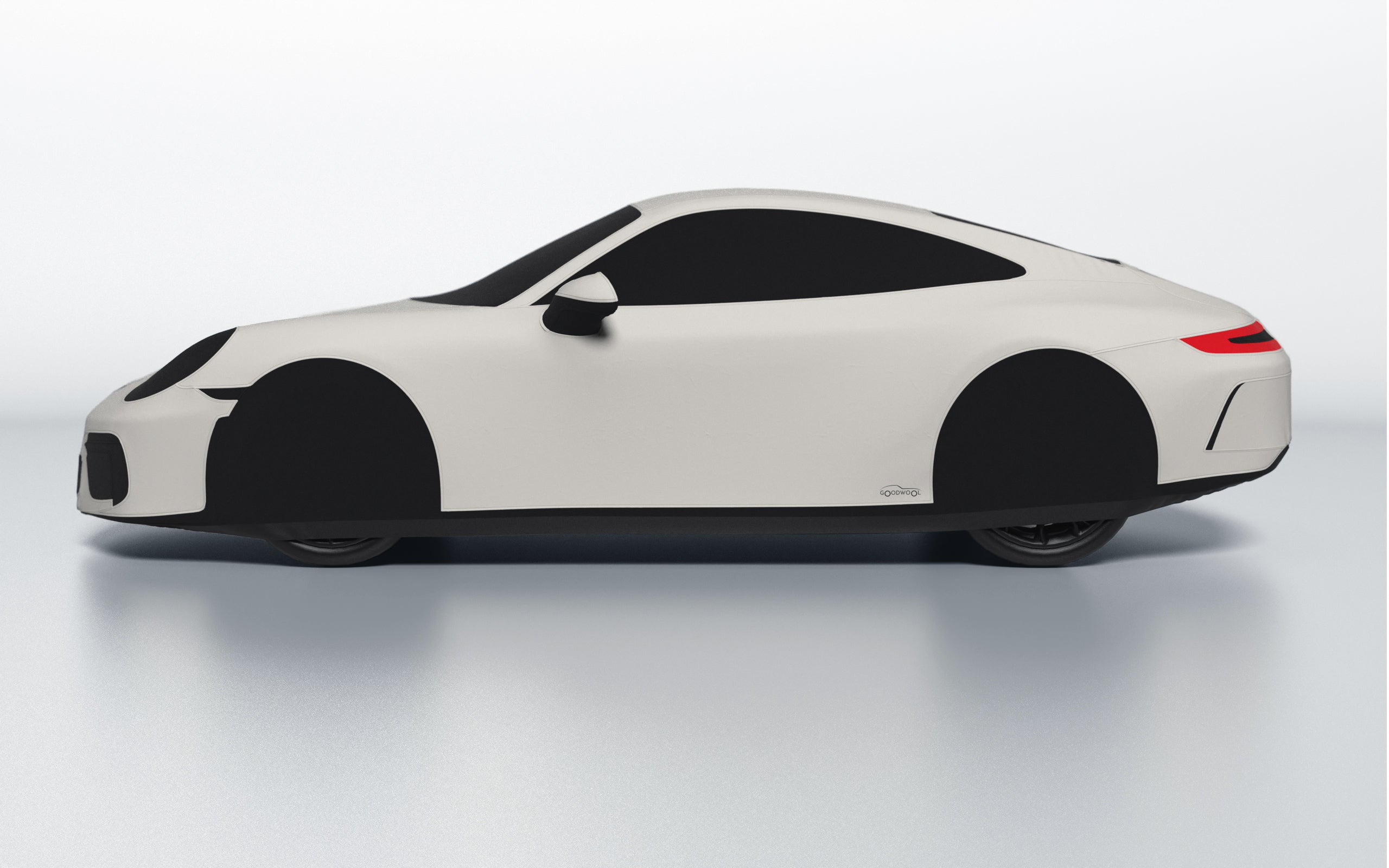 Goodwool tailor-made car cover for Porsche 911 (991.2) GT3 Touring — White 030