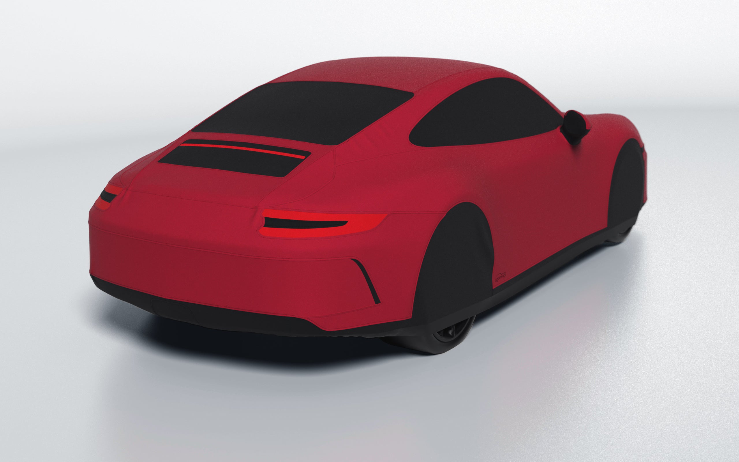 Goodwool tailor-made car cover for Porsche 911 (991.2) GT3 Touring — Red 130
