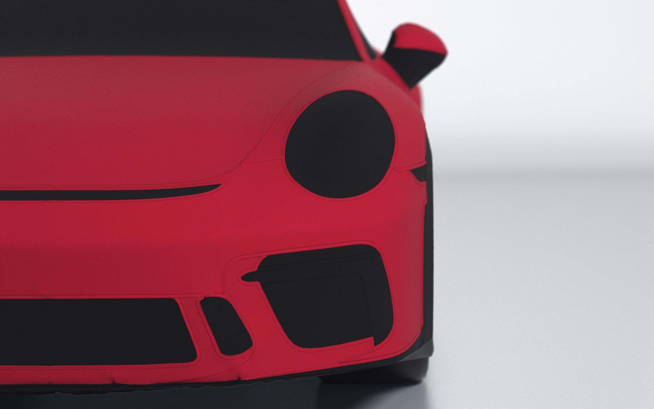 Goodwool tailor-made car cover for Porsche 911 (991.2) GT3 Touring — Red 130