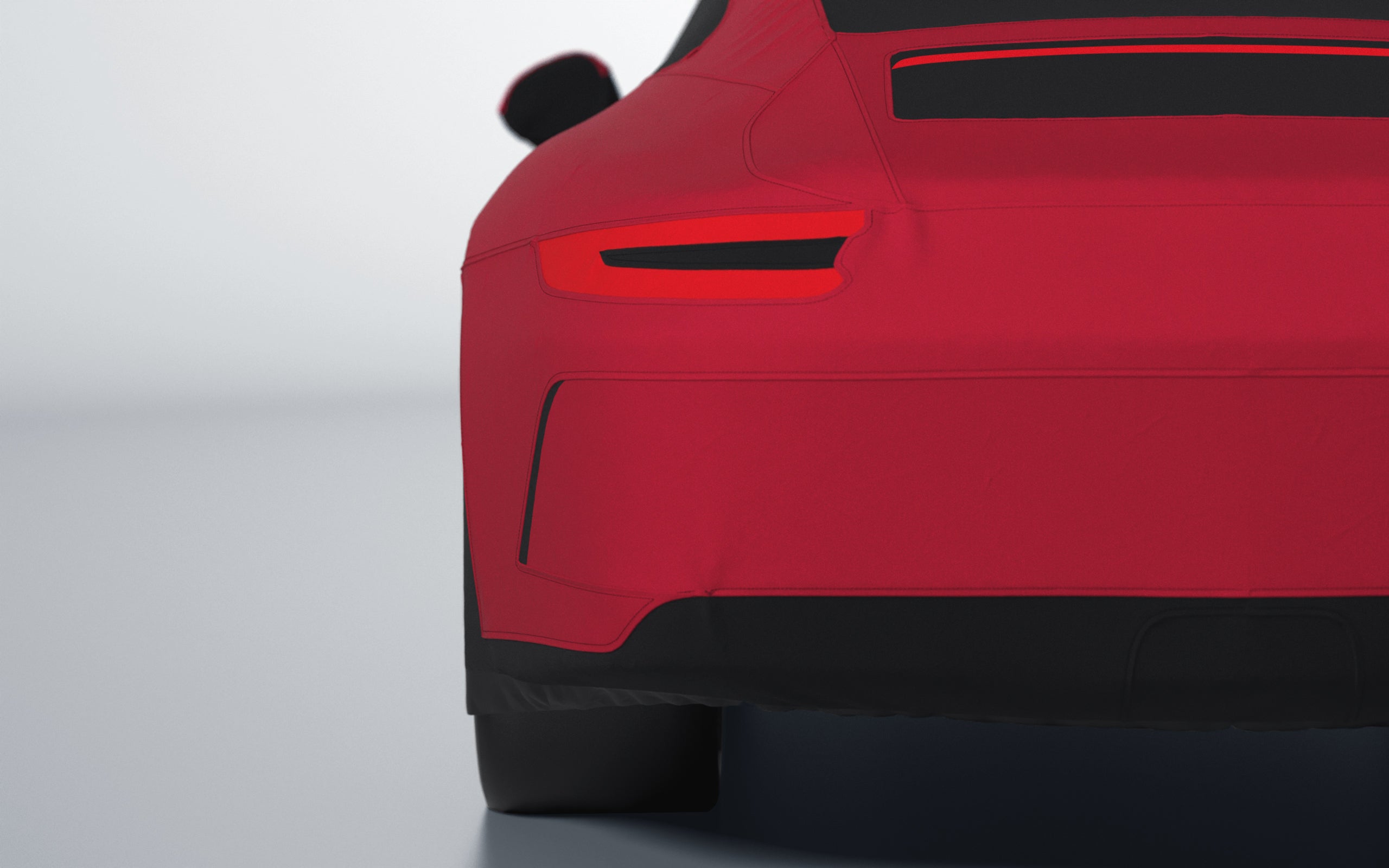 Goodwool tailor-made car cover for Porsche 911 (991.2) GT3 Touring — Red 130