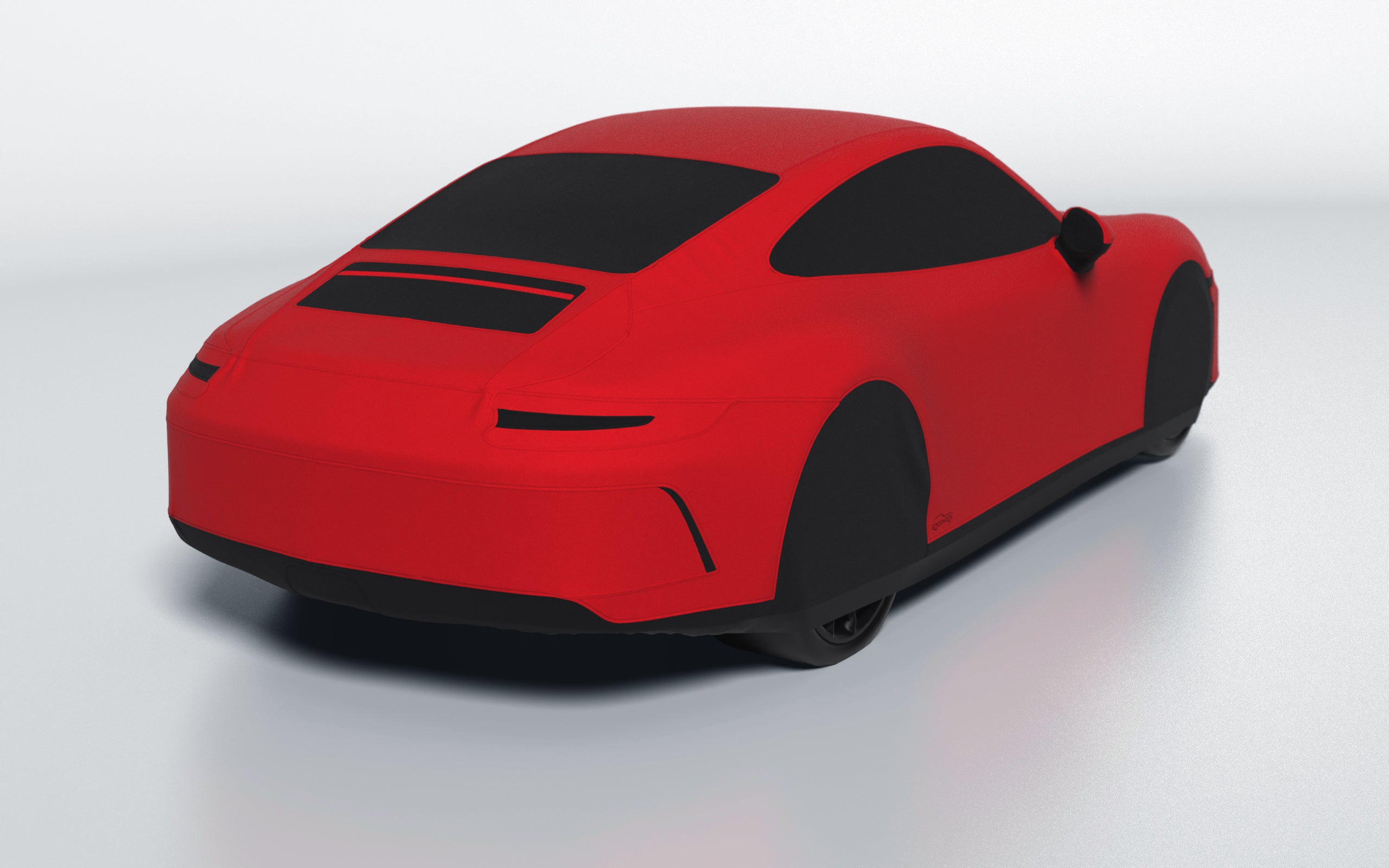 Goodwool tailor-made car cover for Porsche 911 (991.2) GT3 Touring — Red 150