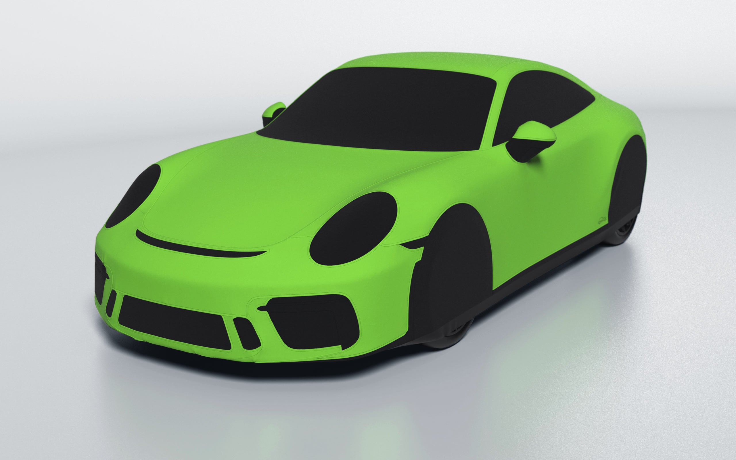Goodwool tailor-made car cover for Porsche 911 (991.2) GT3 Touring — Green 430