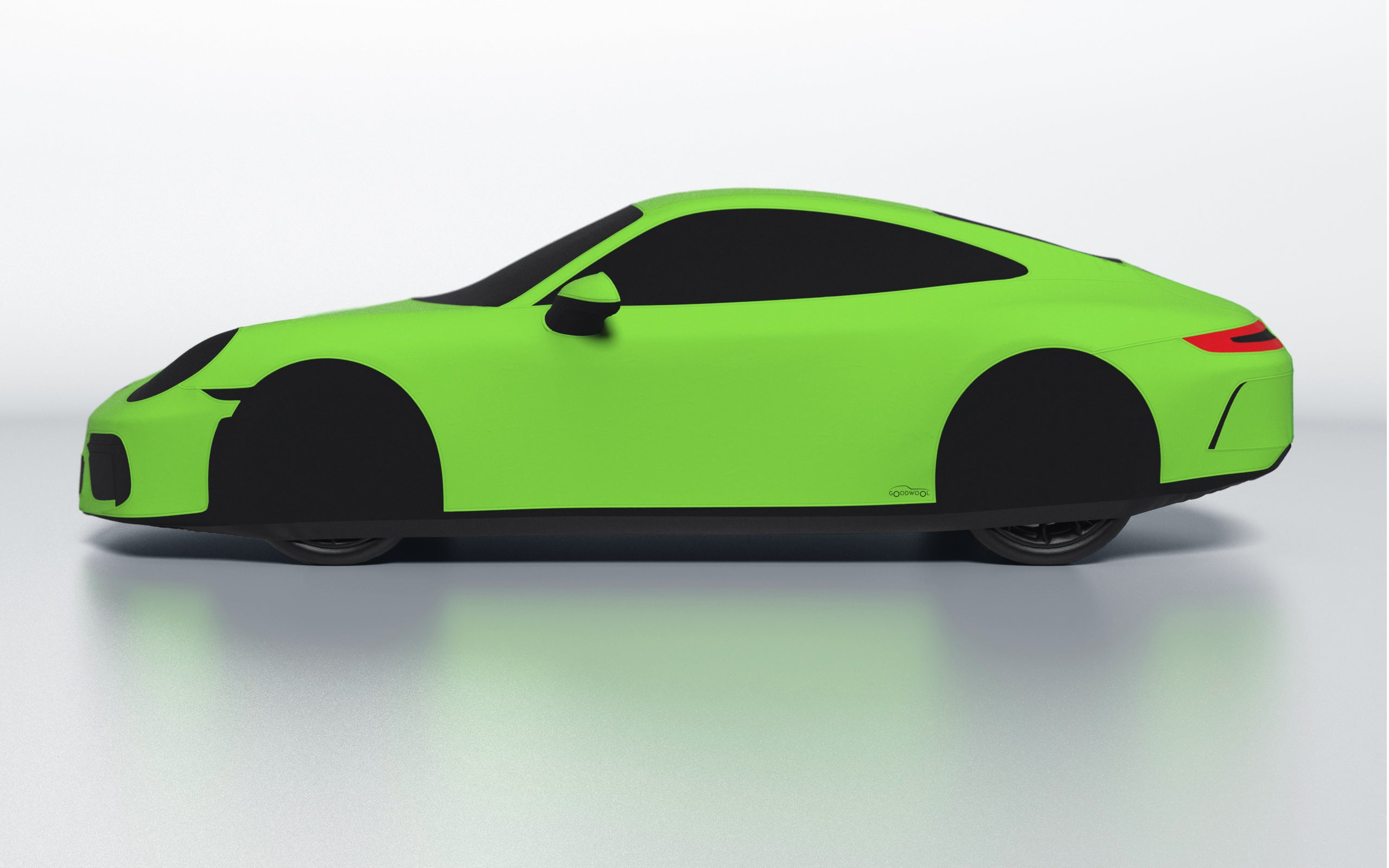 Goodwool tailor-made car cover for Porsche 911 (991.2) GT3 Touring — Green 430